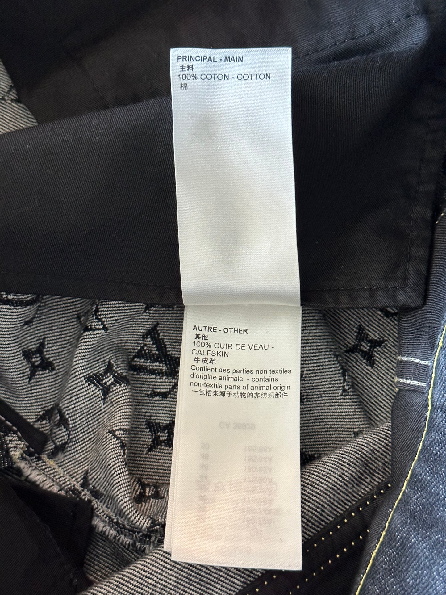 Louis Vuitton Nigo Black & Grey Monogram Crazy Jeans