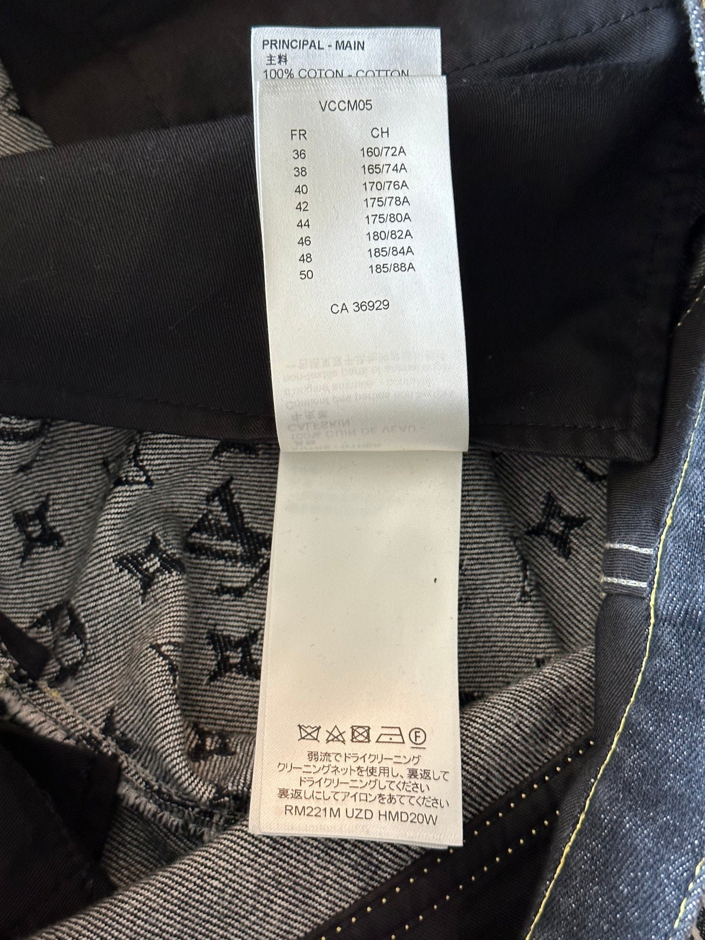 Louis Vuitton Nigo Black & Grey Monogram Crazy Jeans