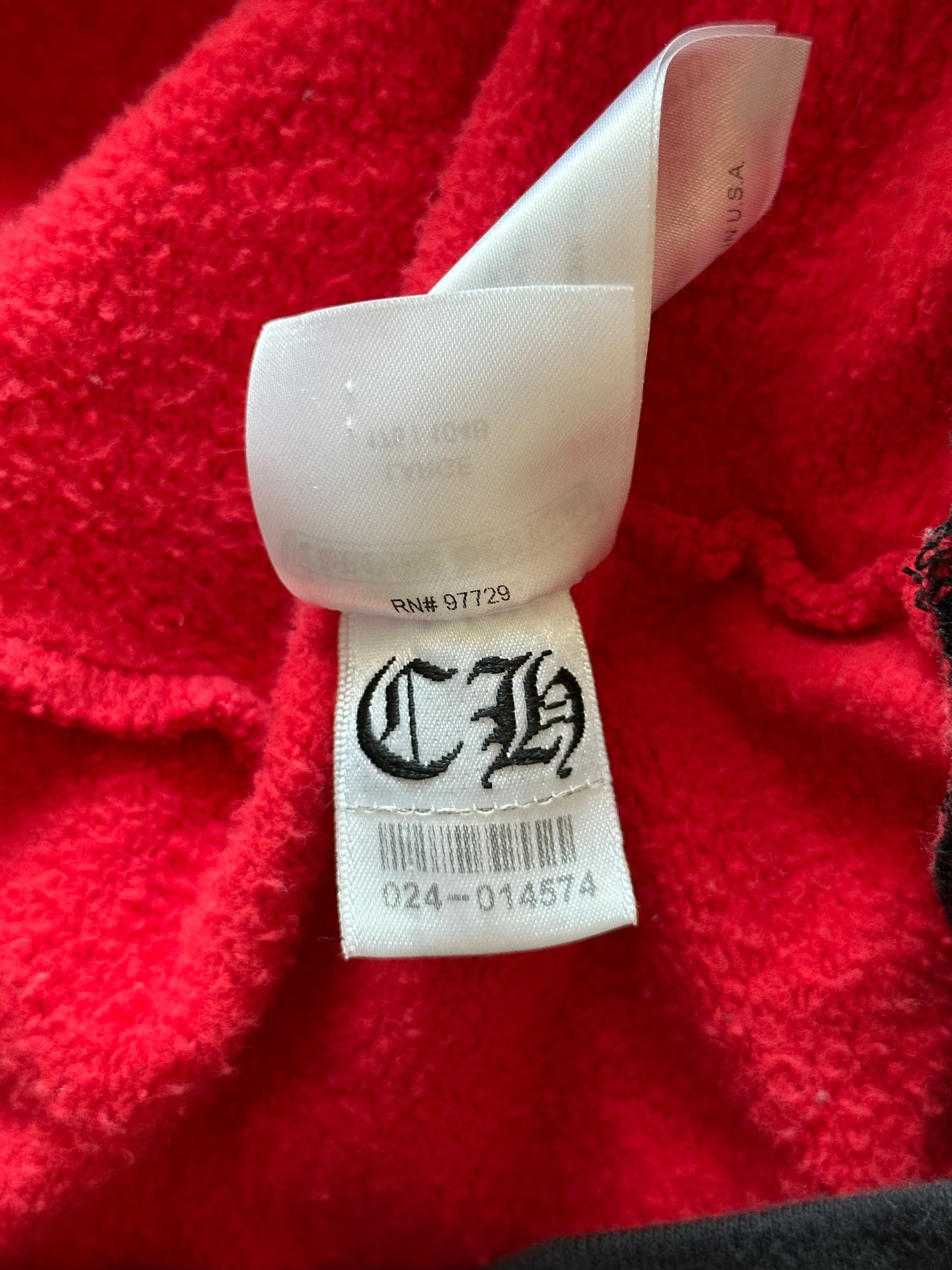 Chrome Hearts Red, White & Blue Horseshoe Logo Hoodie