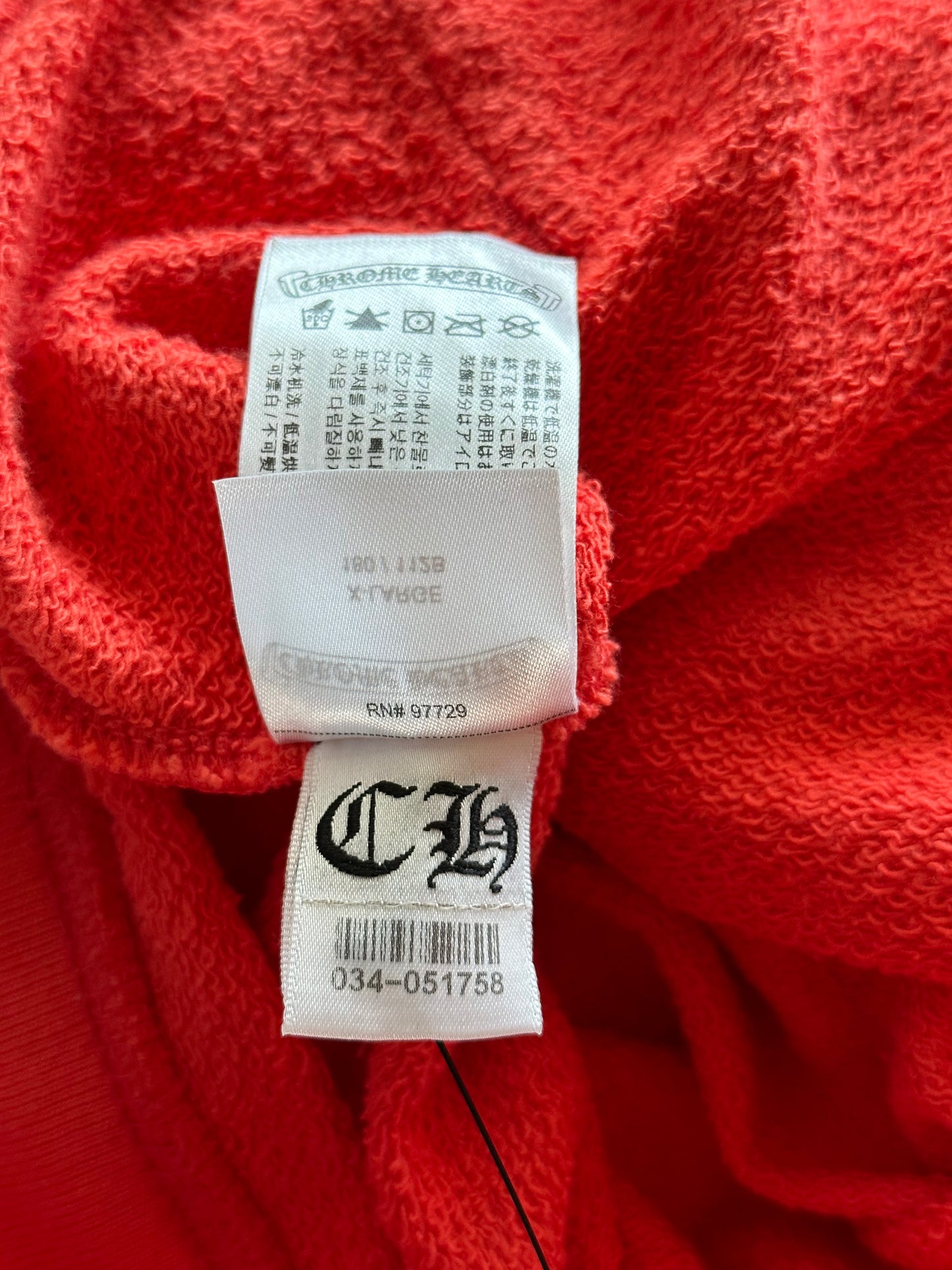 Chrome Hearts Matty Boy Red Spark Hoodie