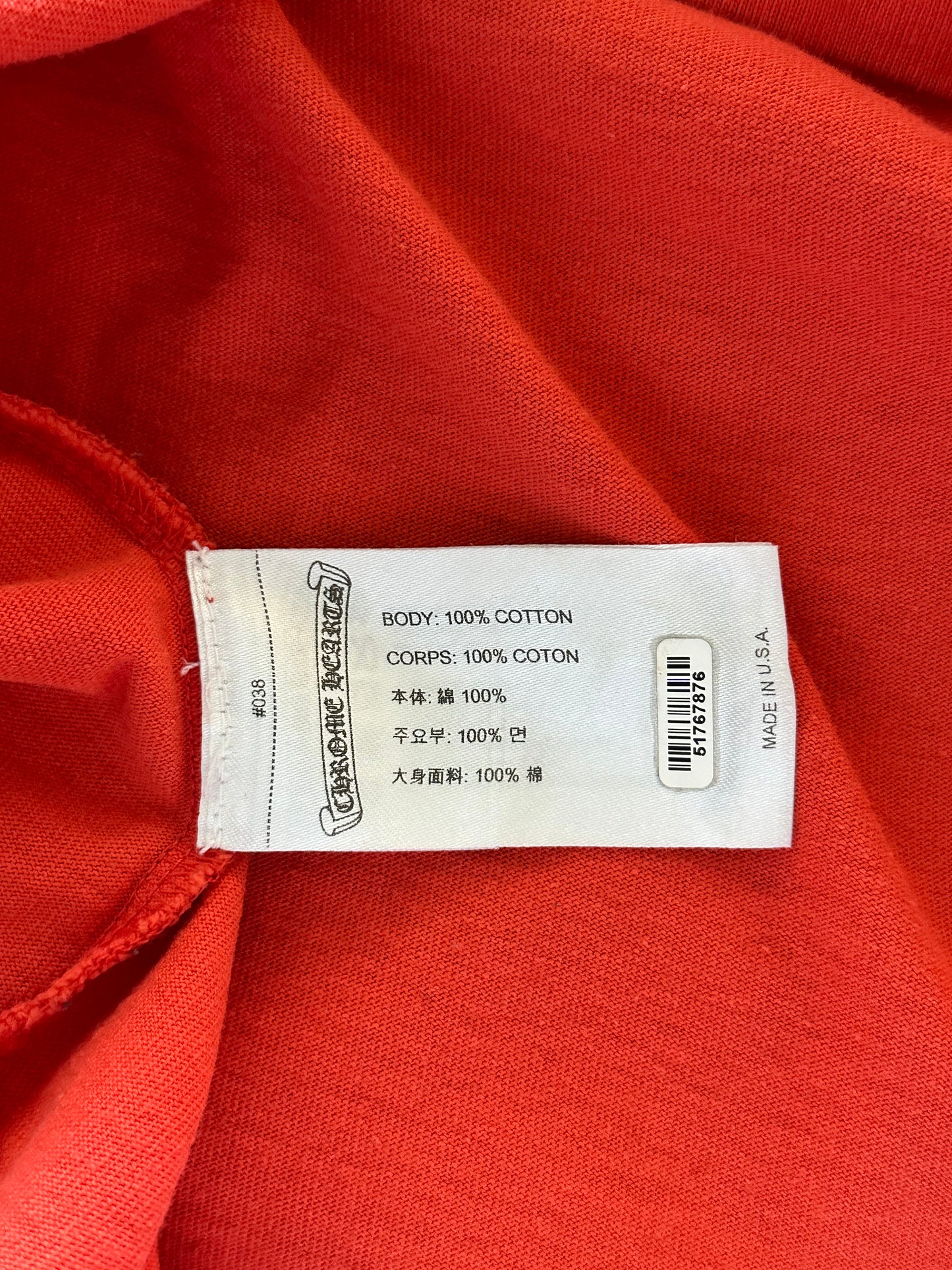 Chrome Hearts Matty Boy Red Spark T-Shirt