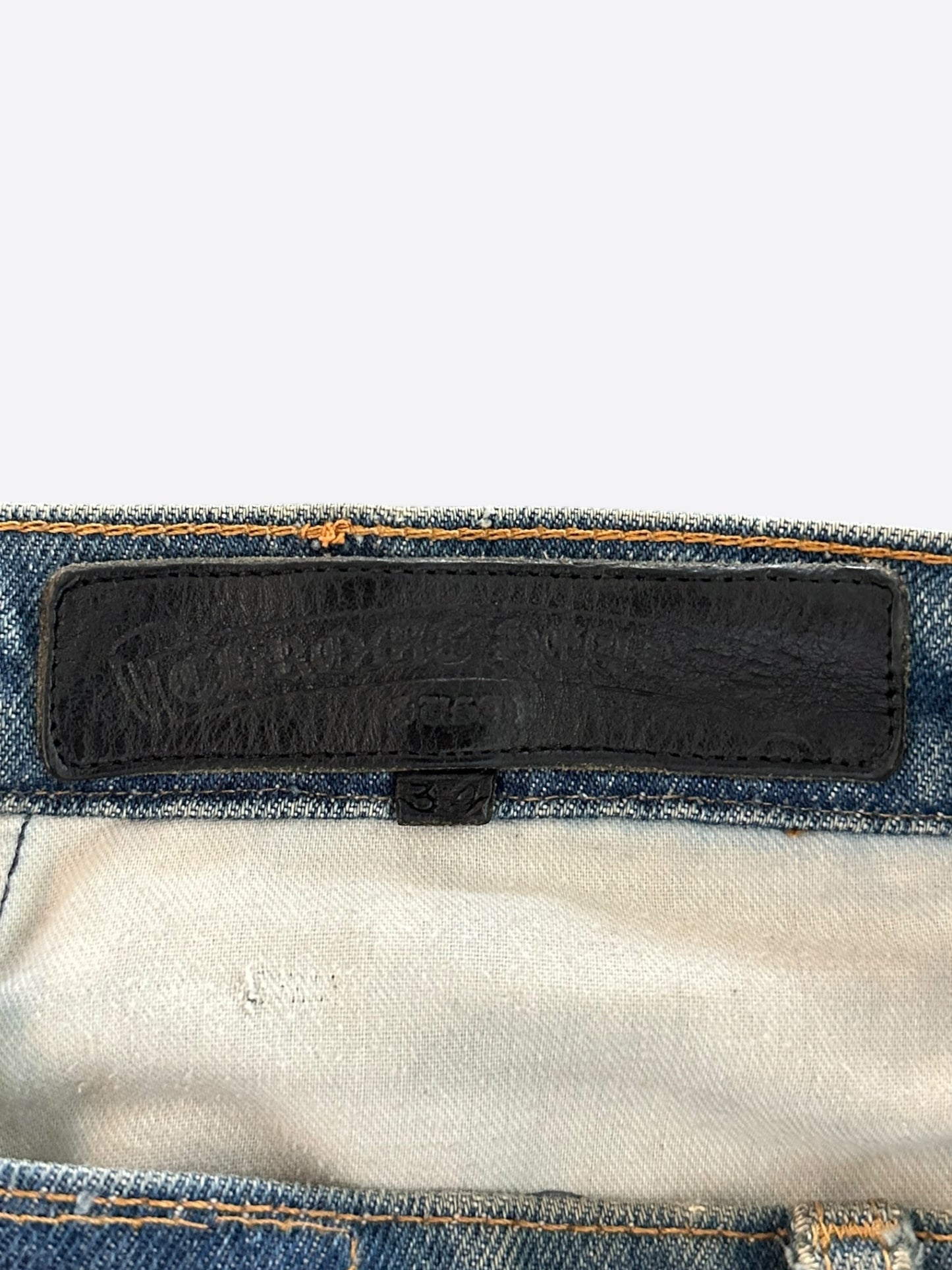 Chrome Hearts Levis Blue & Black Cross Patch Jeans
