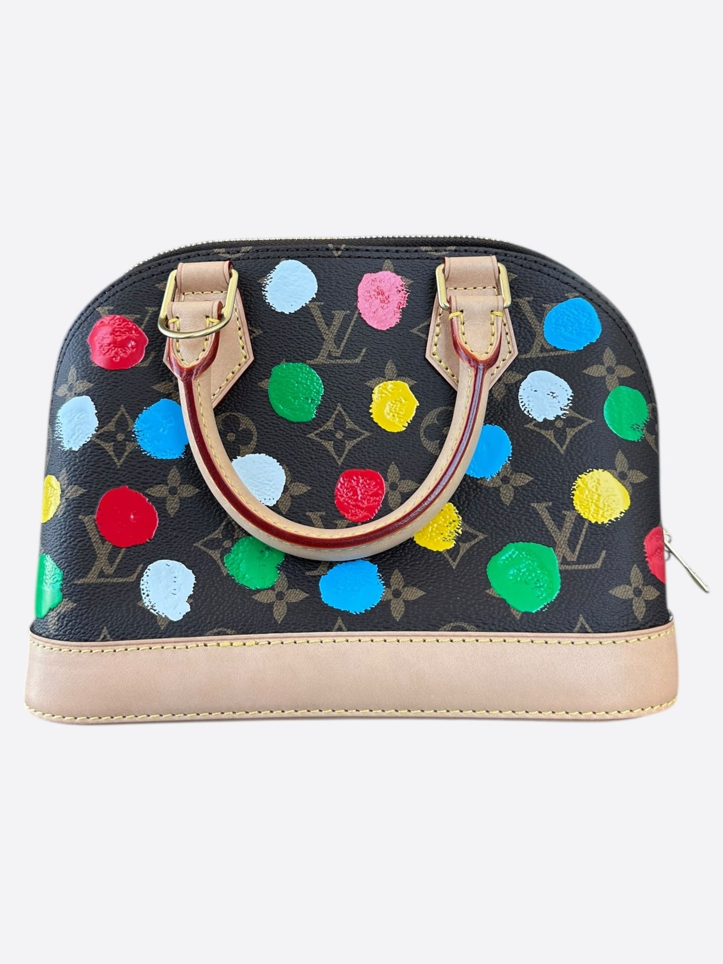 Louis Vuitton Yayoi Kusama Brown & Multicolor Polka Dot Monogram Alma BB