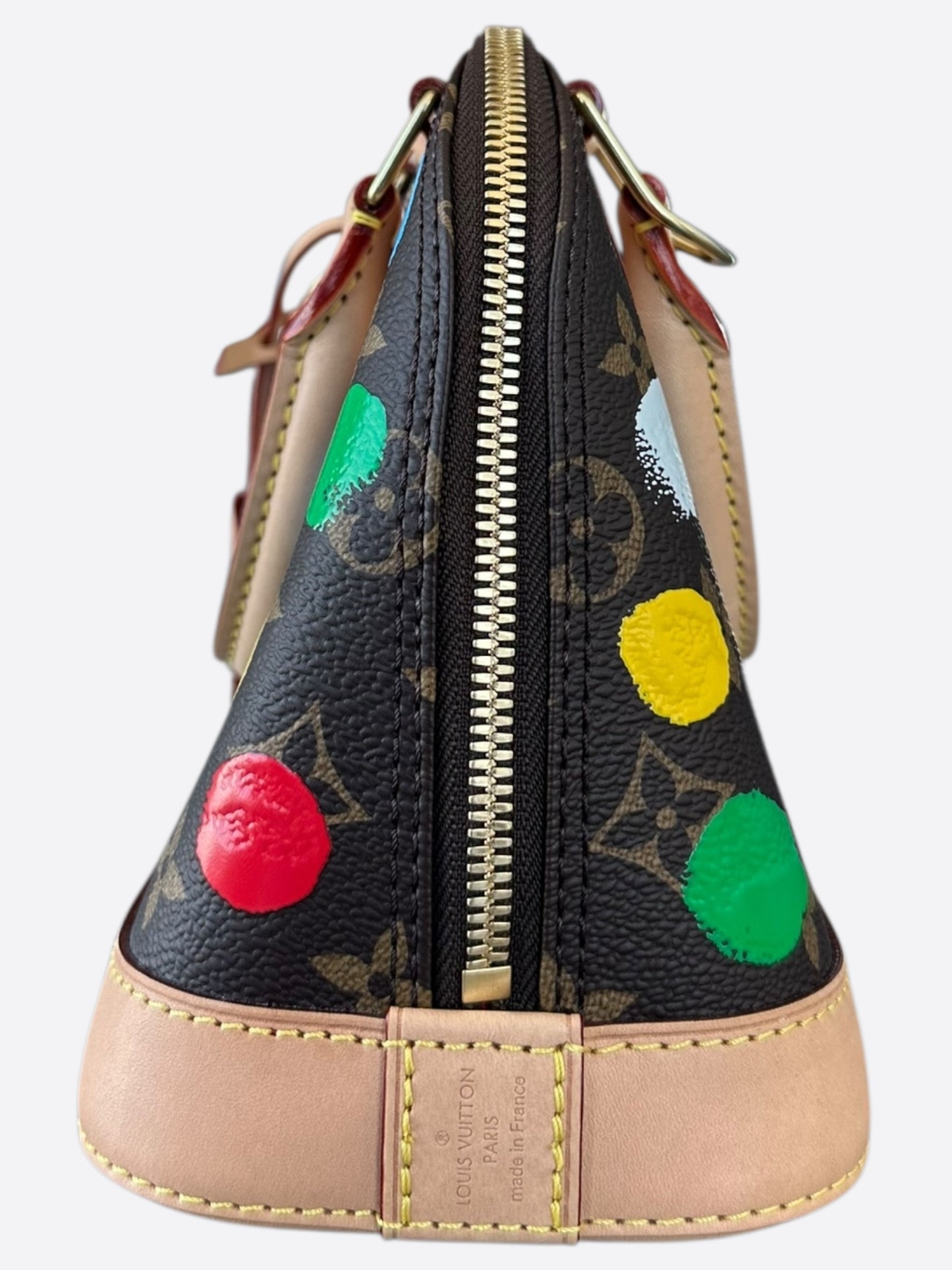 Louis Vuitton Yayoi Kusama Brown & Multicolor Polka Dot Monogram Alma BB