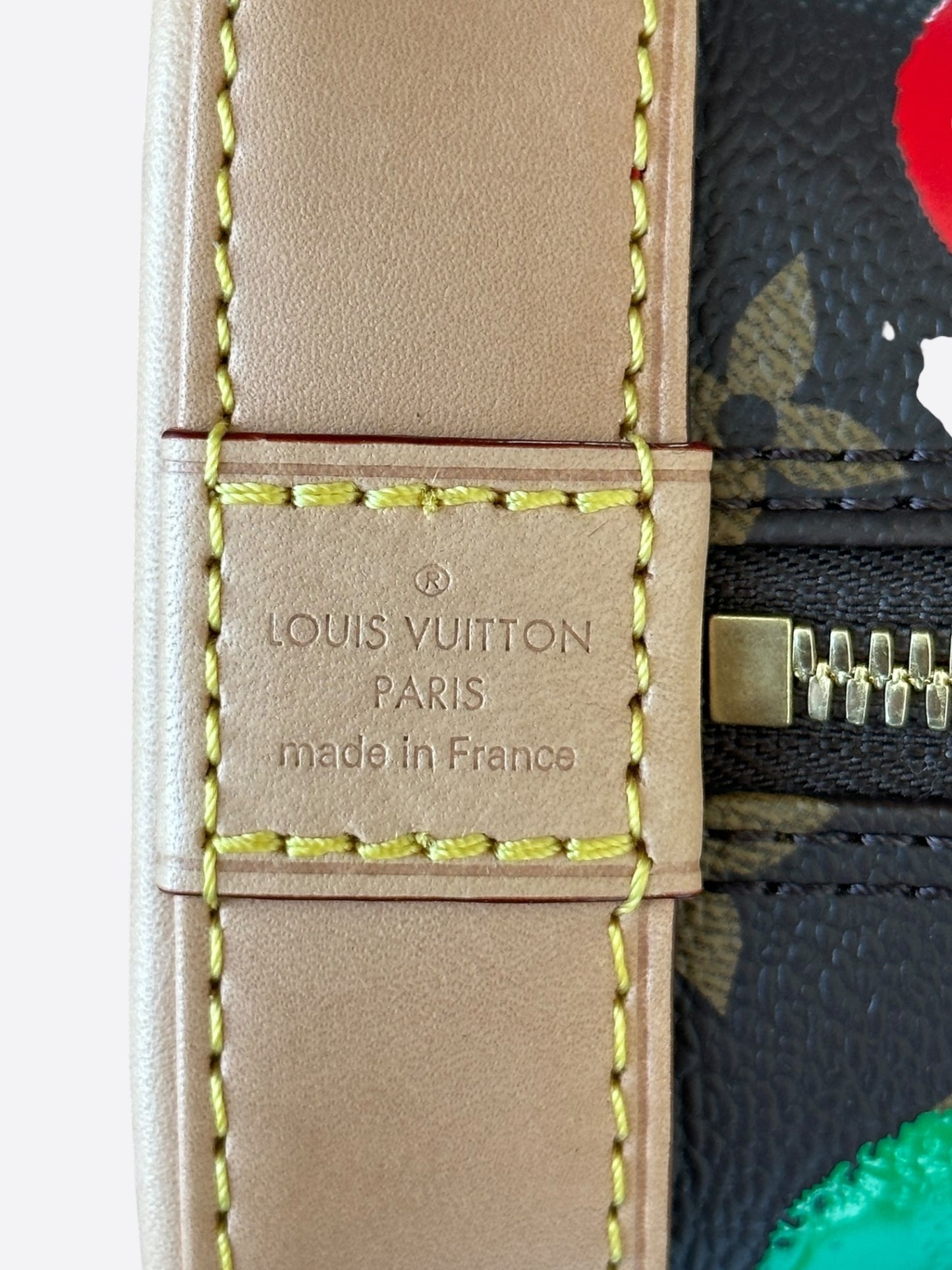 Louis Vuitton Yayoi Kusama Brown & Multicolor Polka Dot Monogram Alma BB