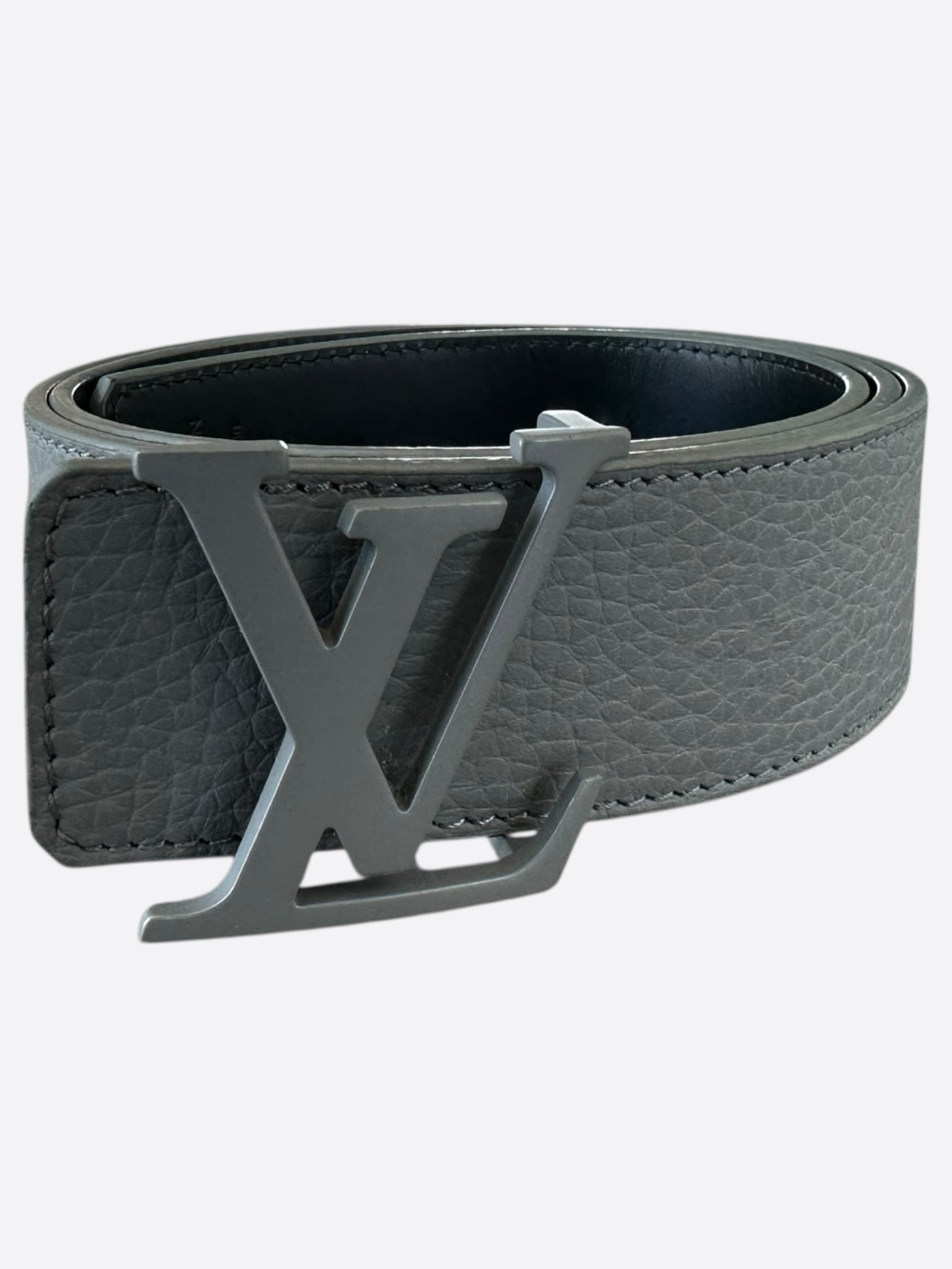Louis Vuitton Grey Taurillon Monogram Reversible Belt – Savonches