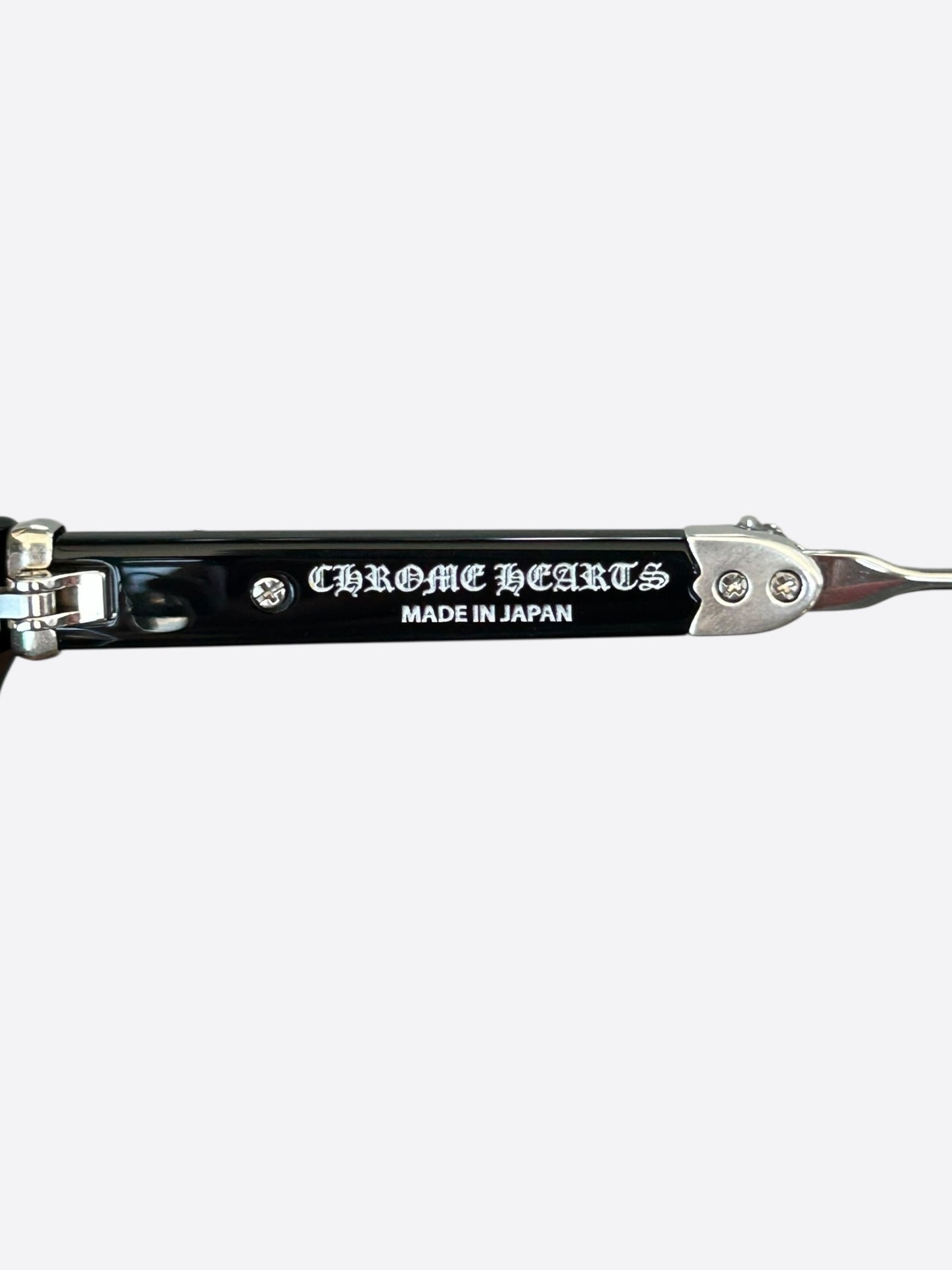 Chrome Hearts Black & Silver Evagilist Glasses