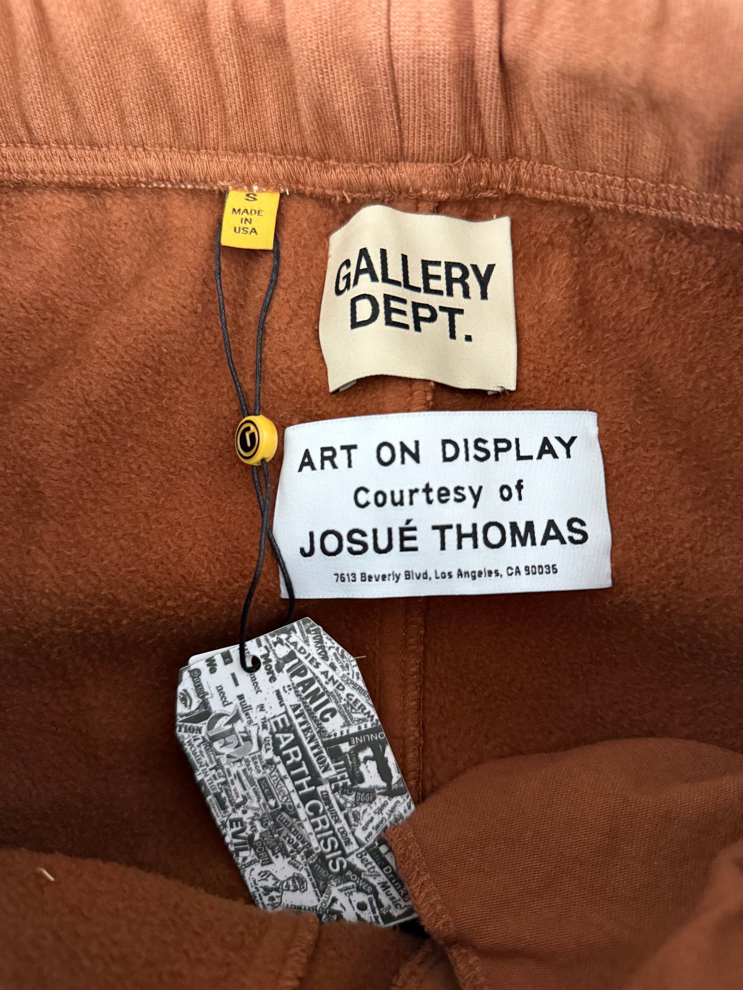 Gallery Dept Brown & Black Dept Logo Sweatpants