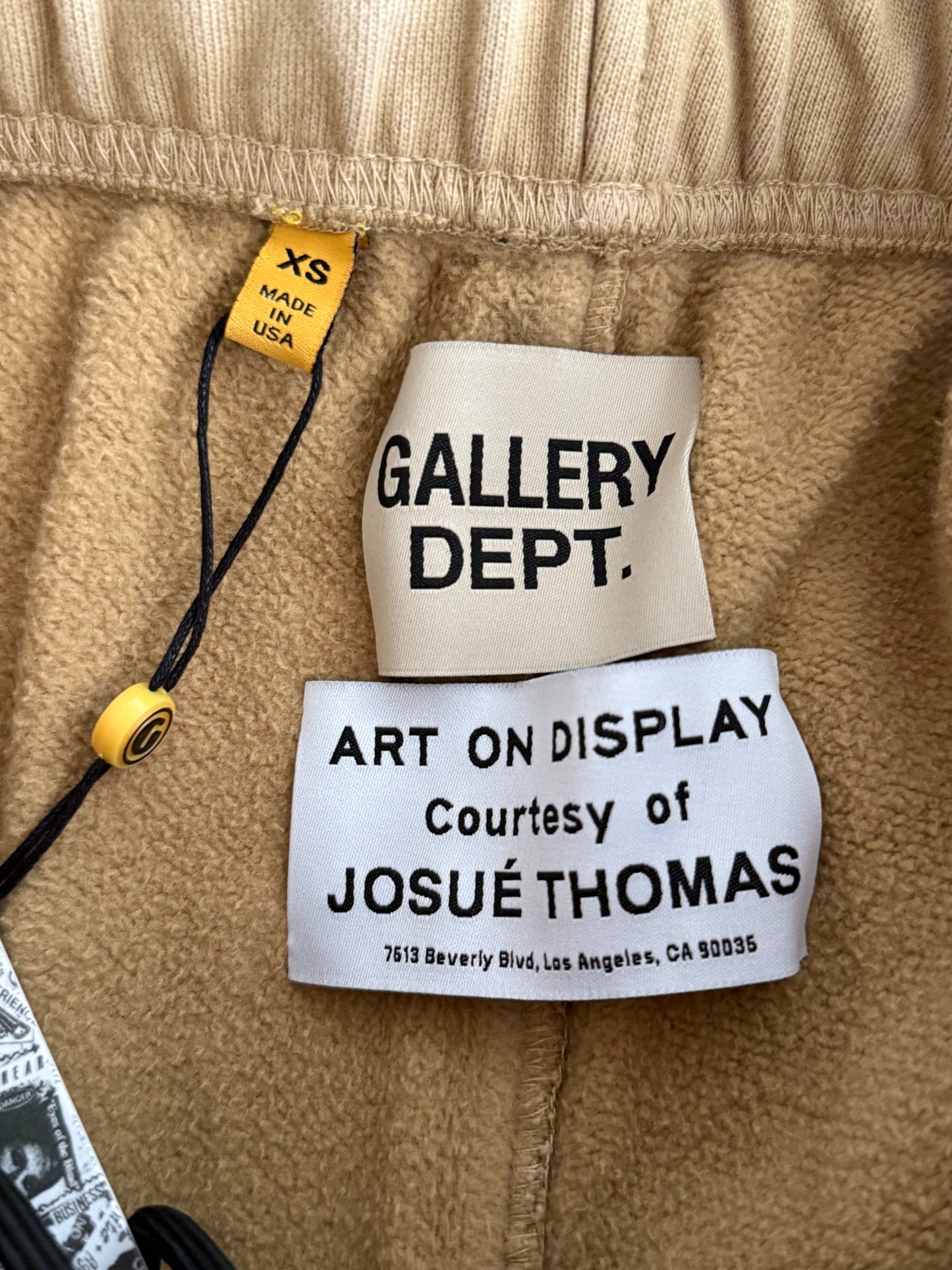 Gallery Dept Beige & Black Dept Logo Sweatpants