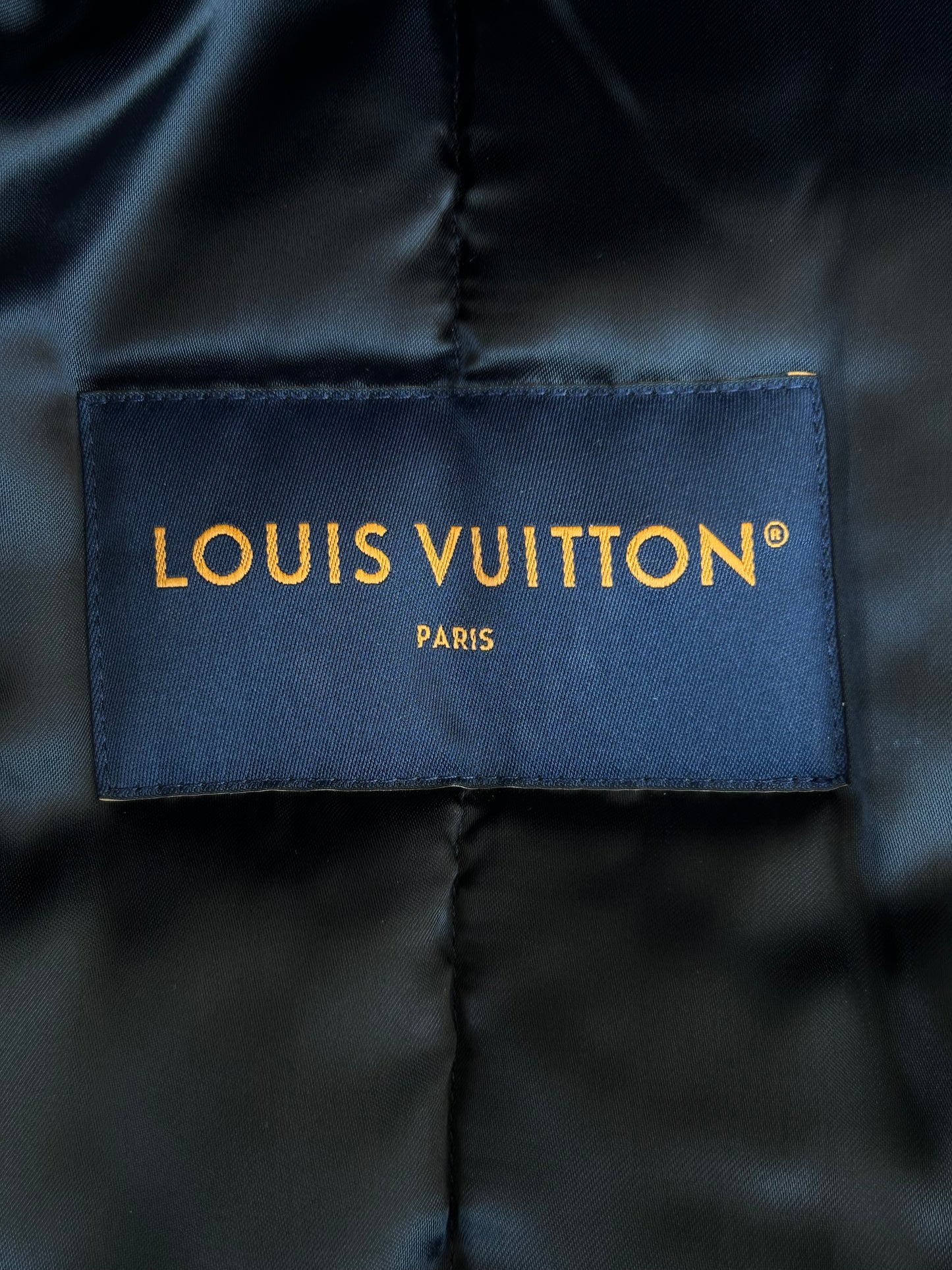 Louis Vuitton Navy & White Crystal Lovers Varsity Jacket