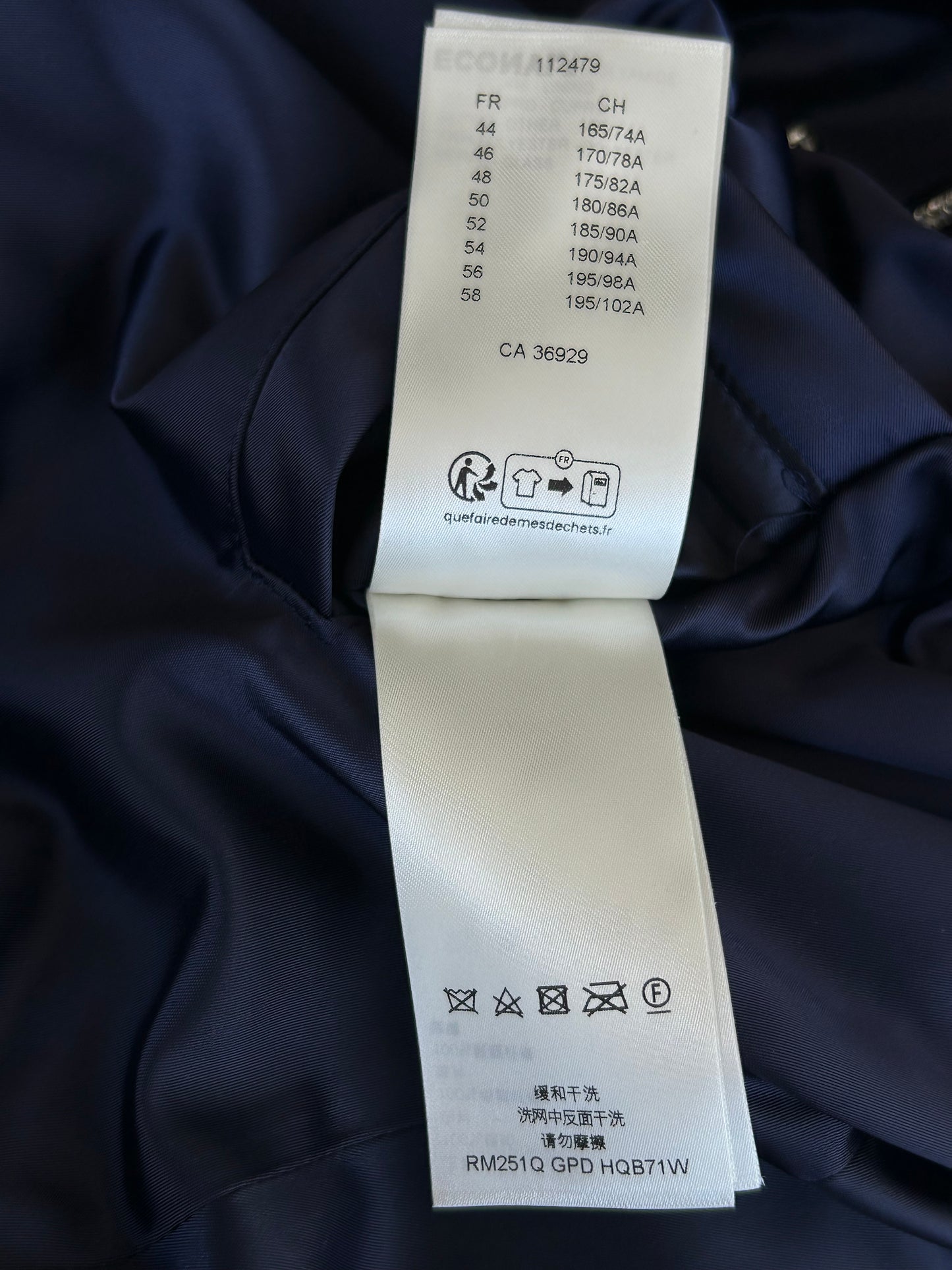 Louis Vuitton Navy & White Crystal Lovers Varsity Jacket