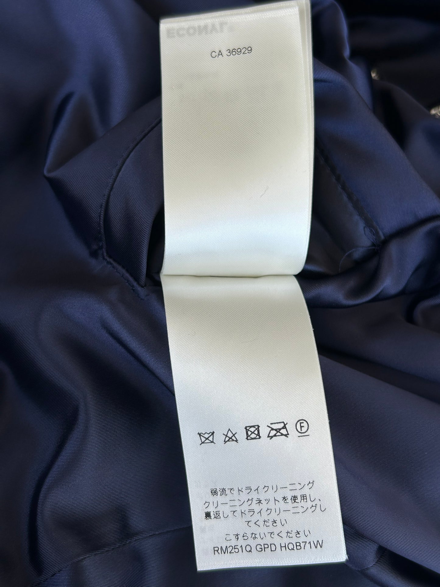 Louis Vuitton Navy & White Crystal Lovers Varsity Jacket