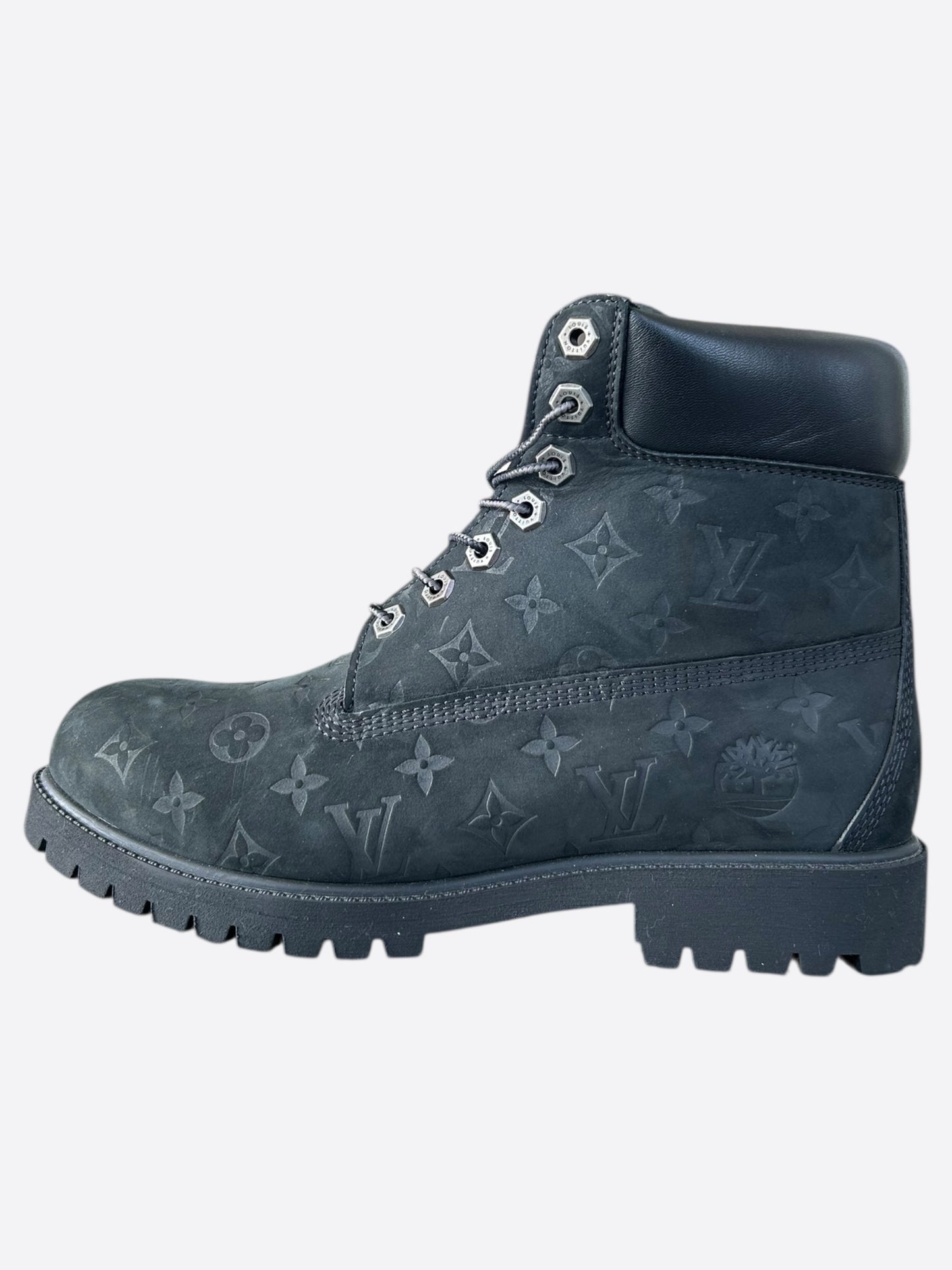 Louis Vuitton Timberland Black Monogram Boots