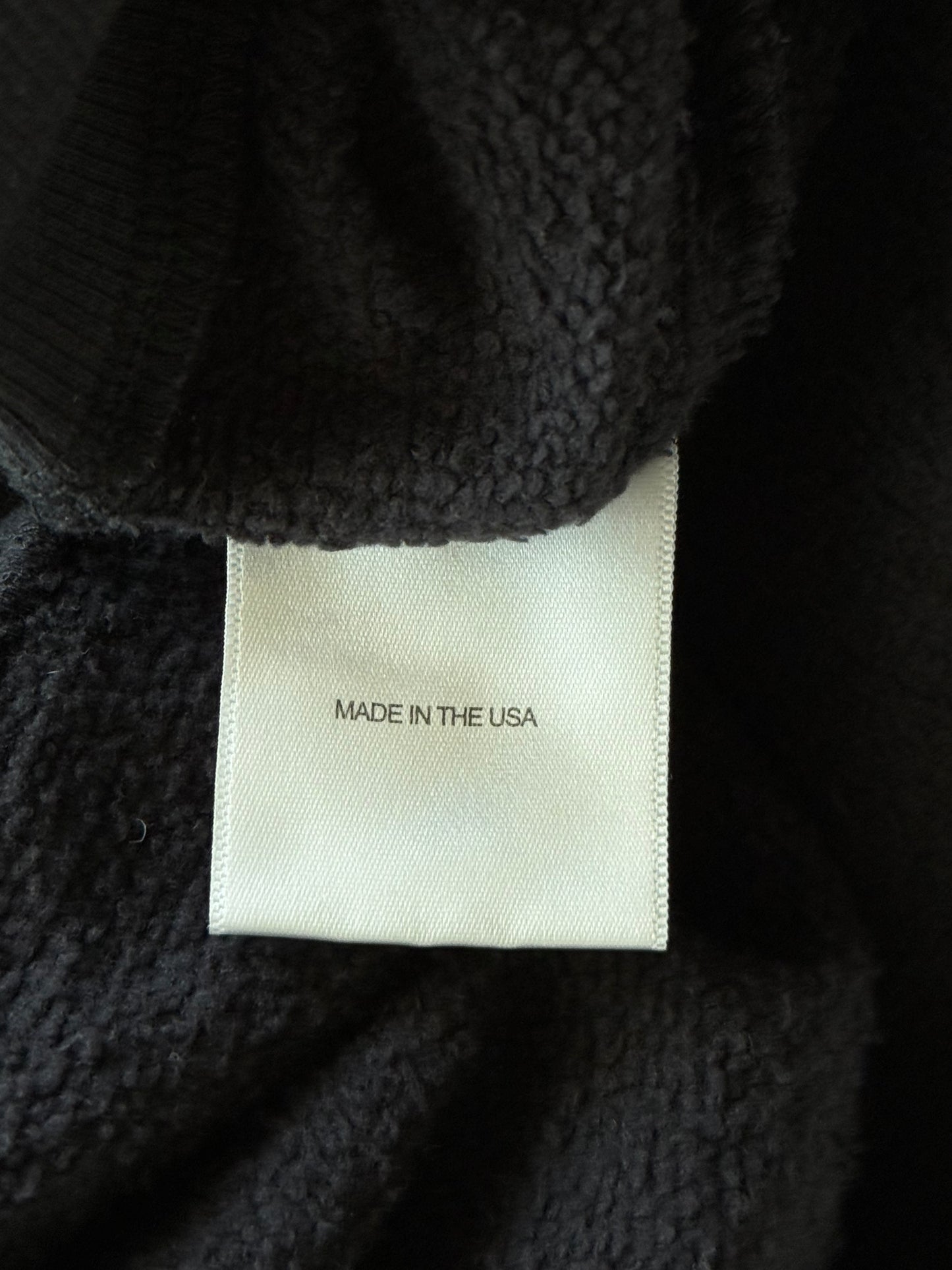 Enfants Riches Deprimes Faded Black & White Shrunken Patch Hoodie