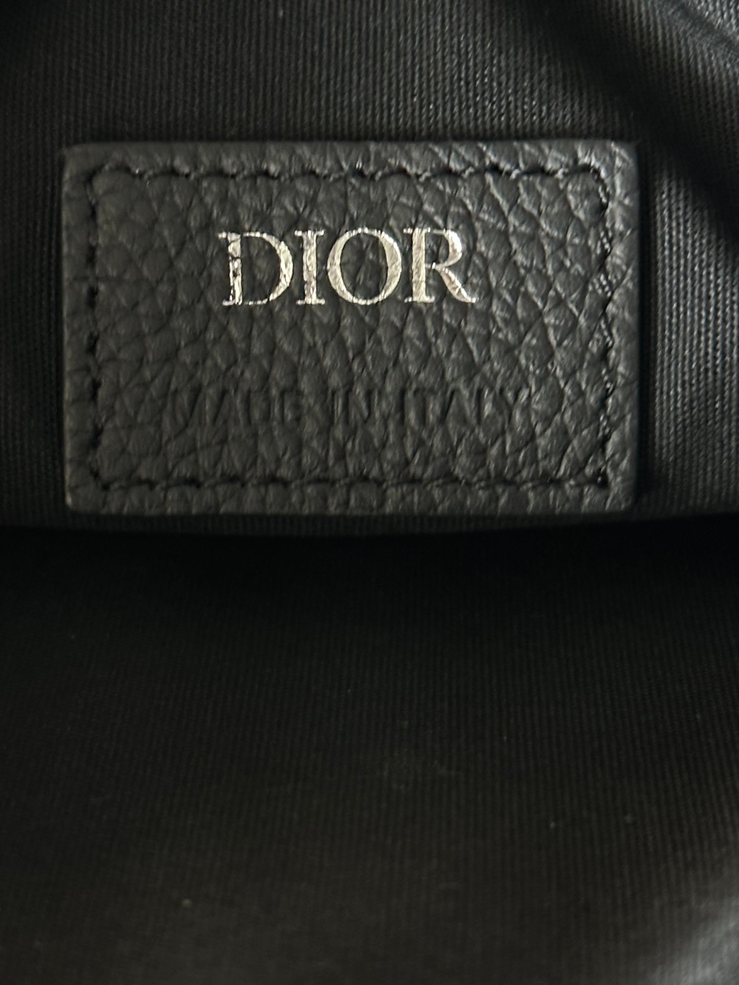 Dior Beige & Black Oblique Mini Dior 8 Messenger Bag