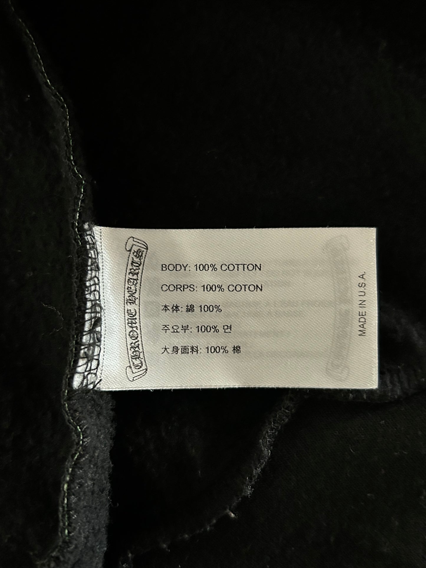 Chrome Hearts Black & Multicolor Stencil Hoodie