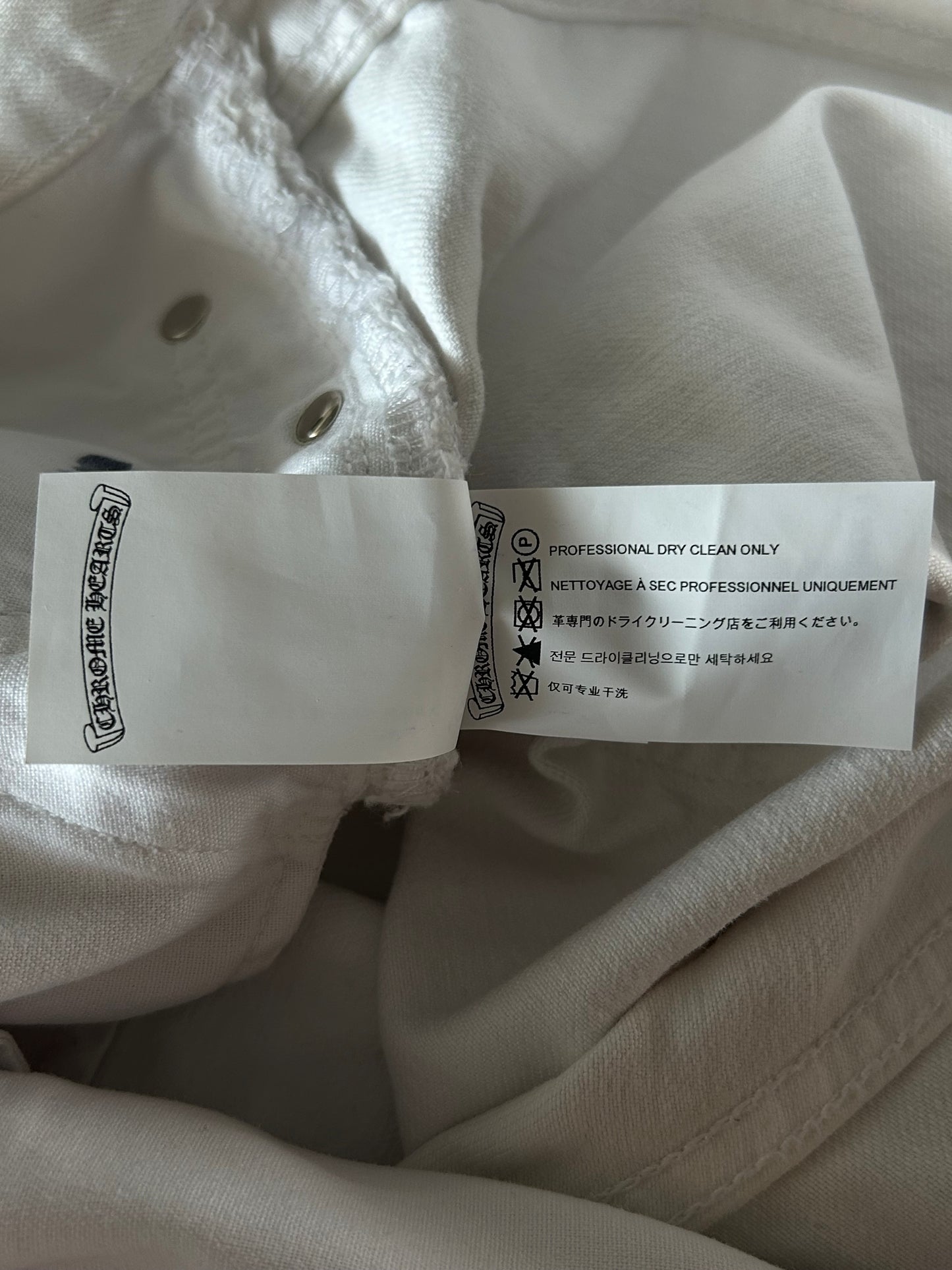 Chrome Hearts Levis White Mixed Patch St. Barth Exclusive Jeans