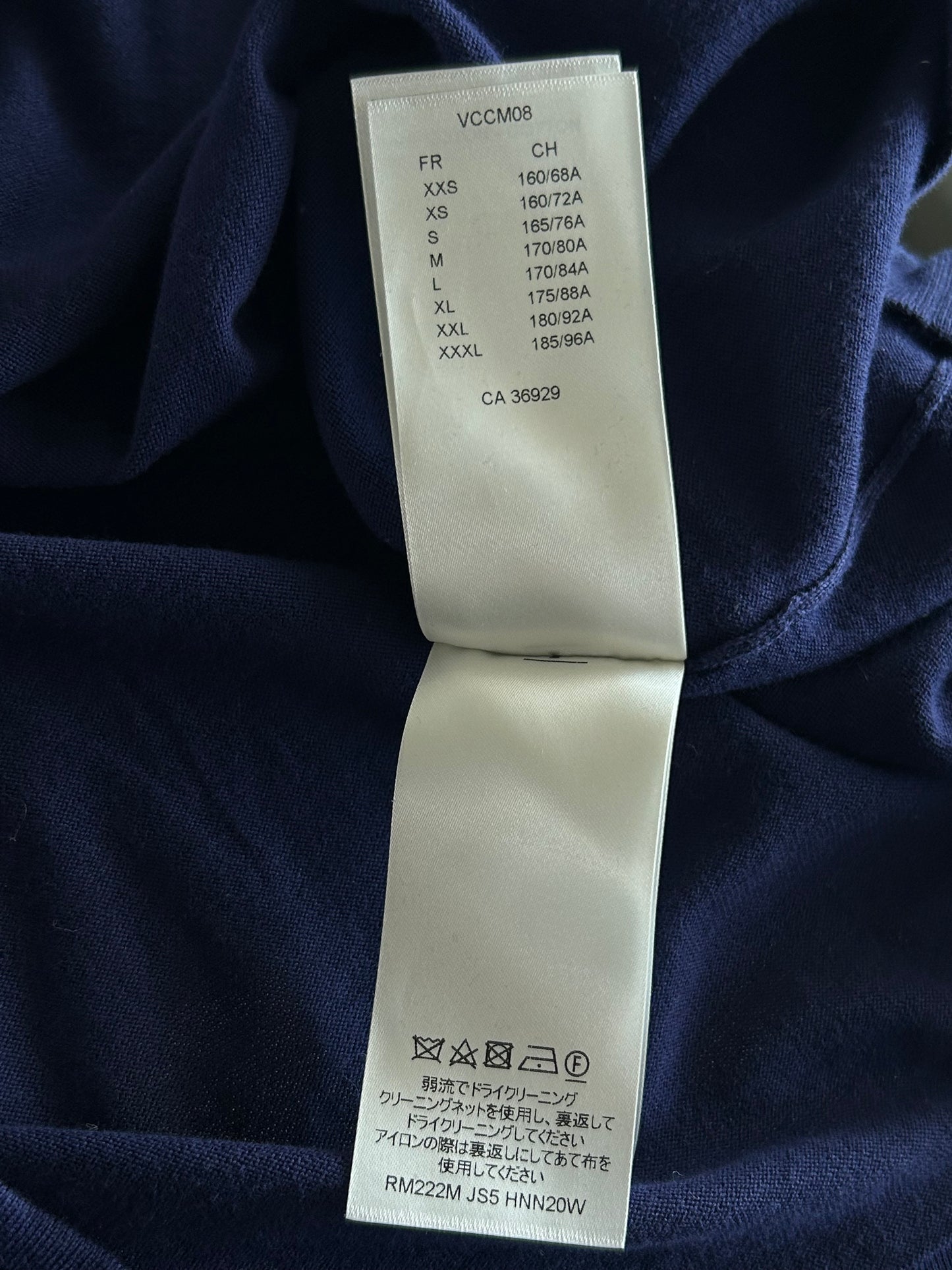 Louis Vuitton Blue & White Script Logo Intarsia T-Shirt