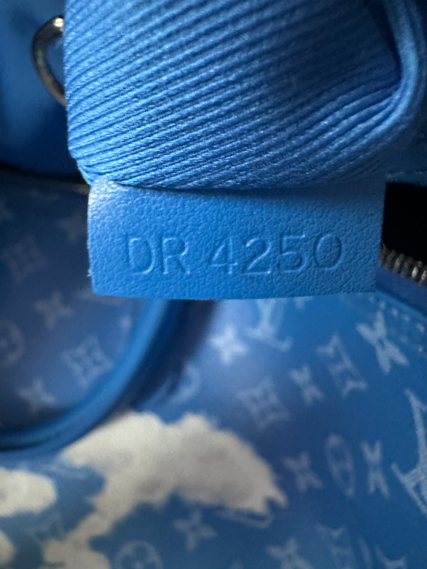 Louis Vuitton Blue Cloud Monogram Keepall 50