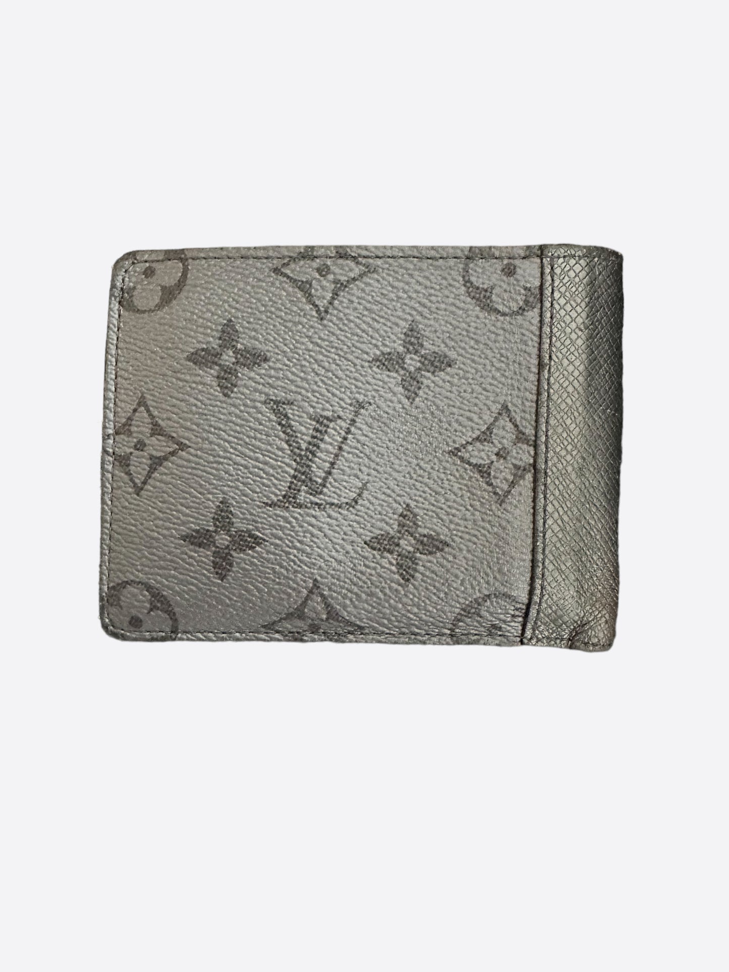Louis Vuitton Gunmetal Silver Monogram Wallet