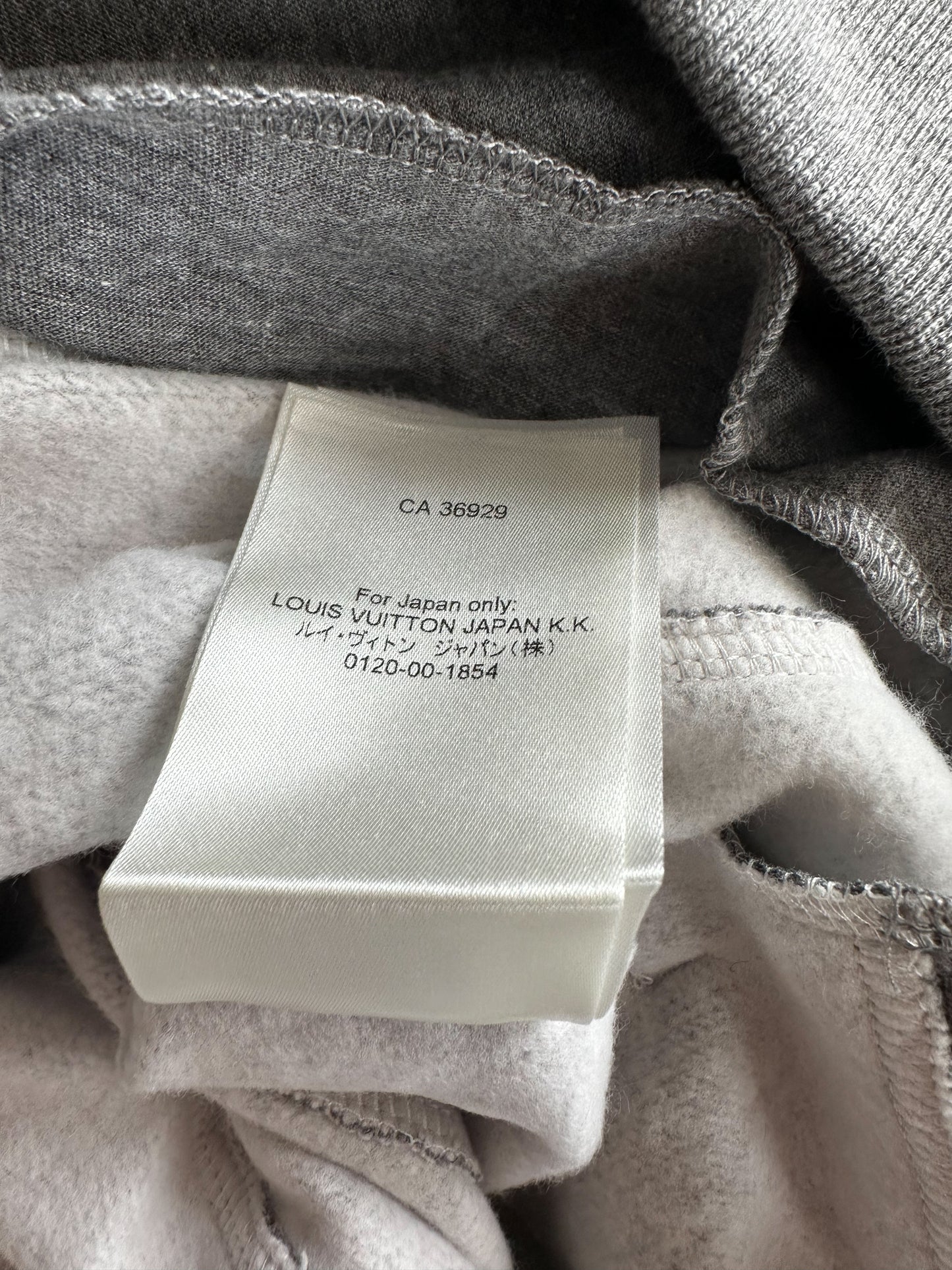 Louis Vuitton Grey Circle Cut Monogram Hoodie