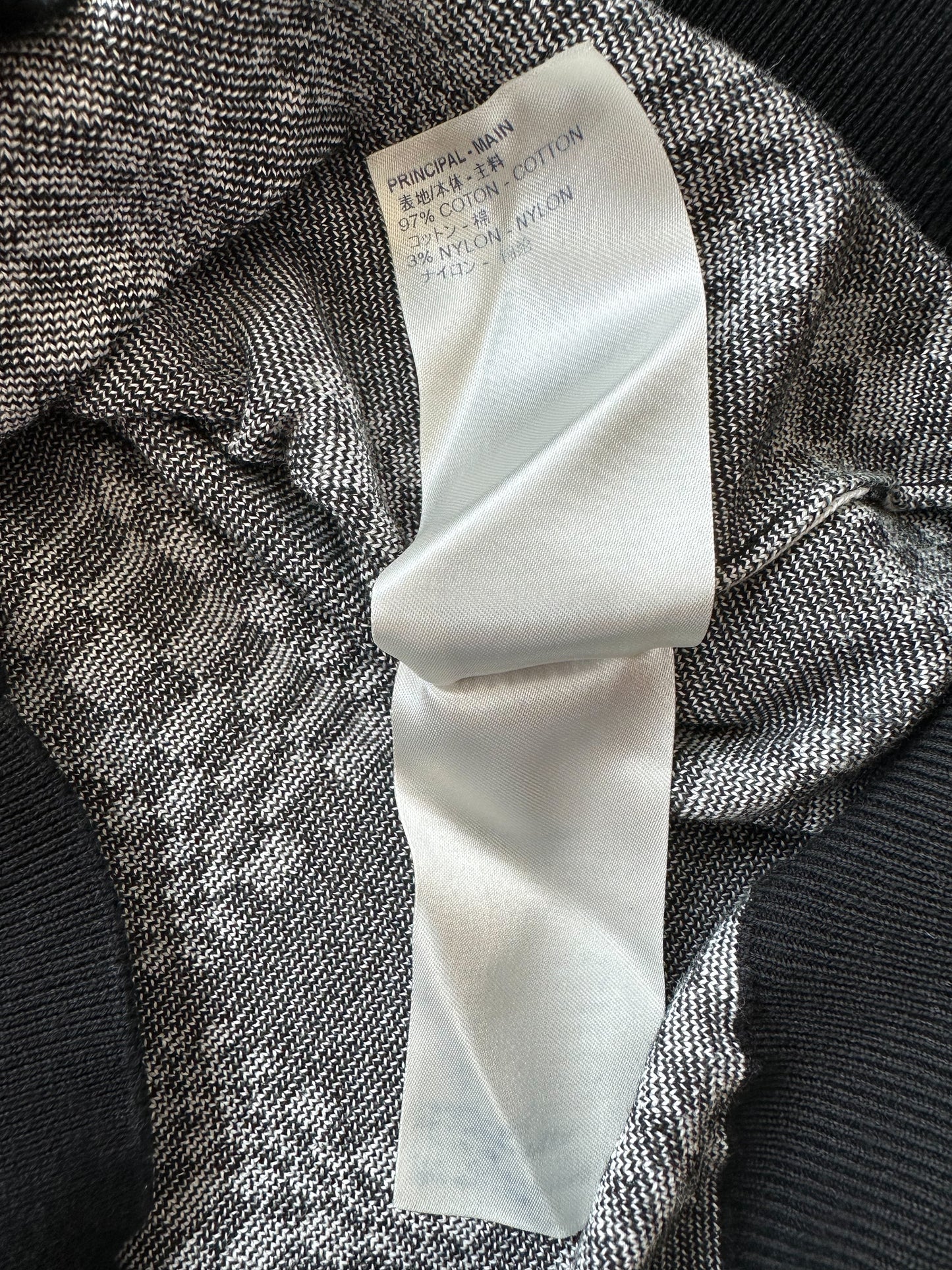 Louis Vuitton Black & White Distorted Damier Sweater