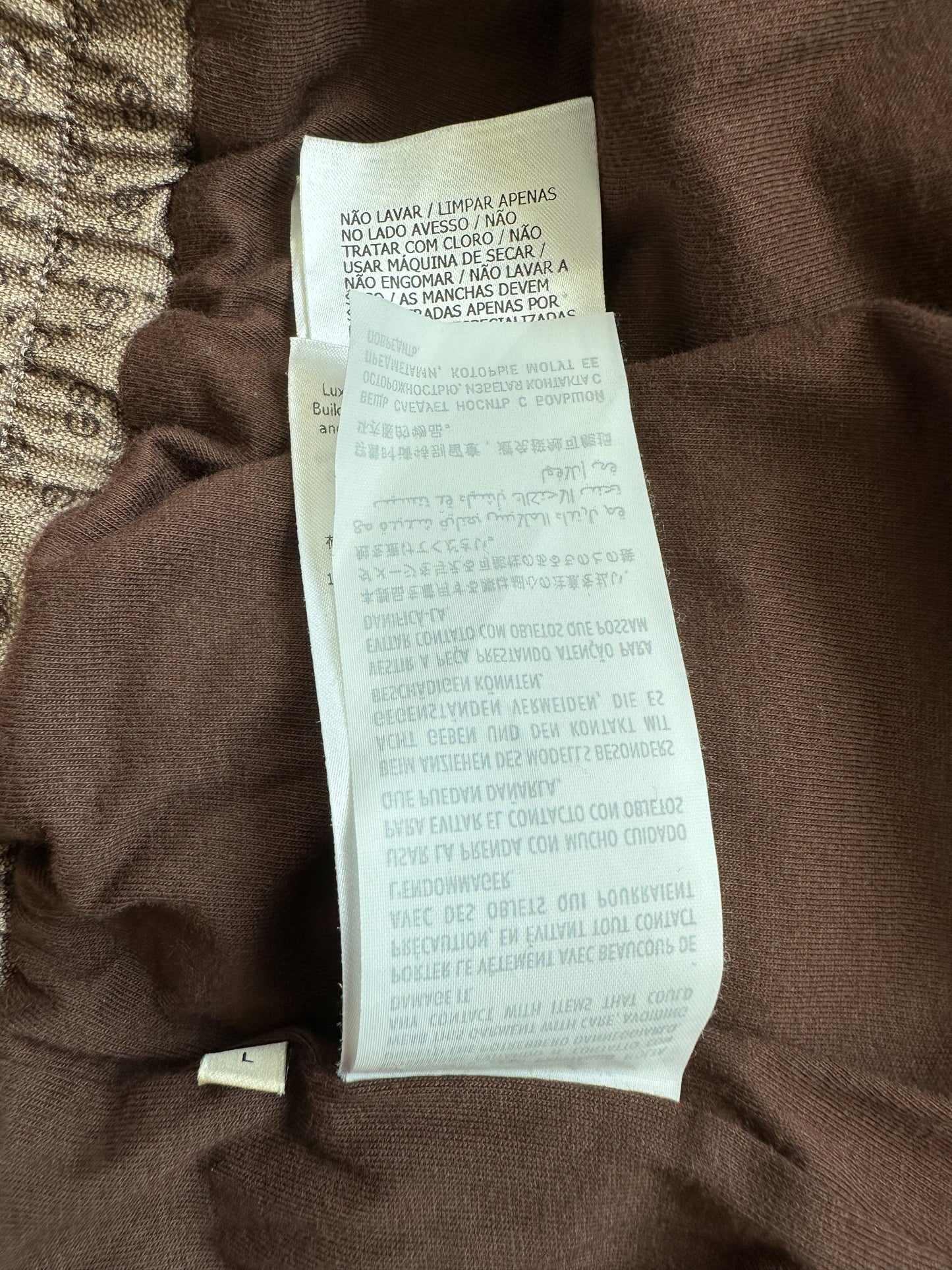 Gucci Tan Mini GG Monogram Striped Shorts