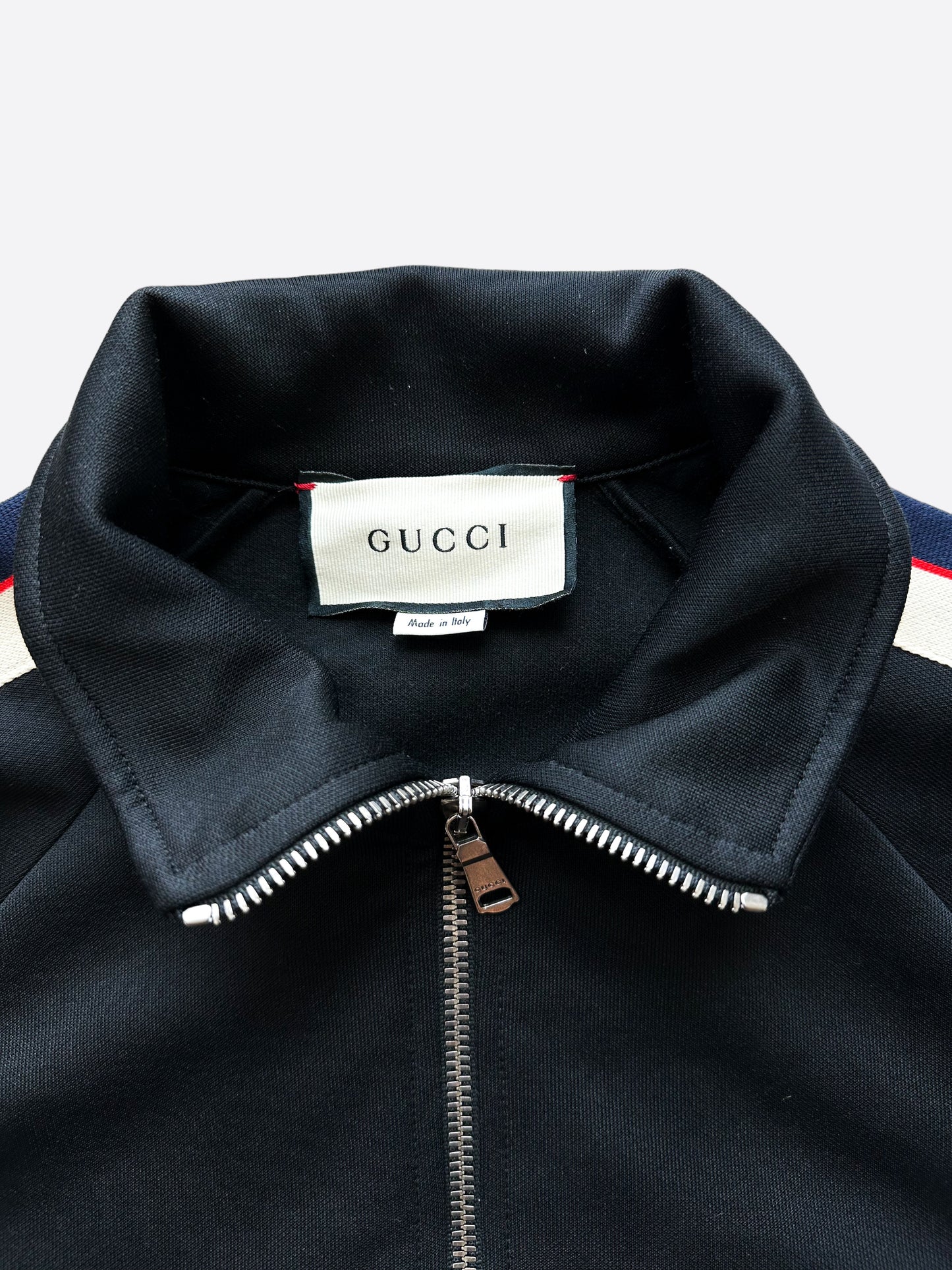 Gucci Black Logo Striped Track Jacket