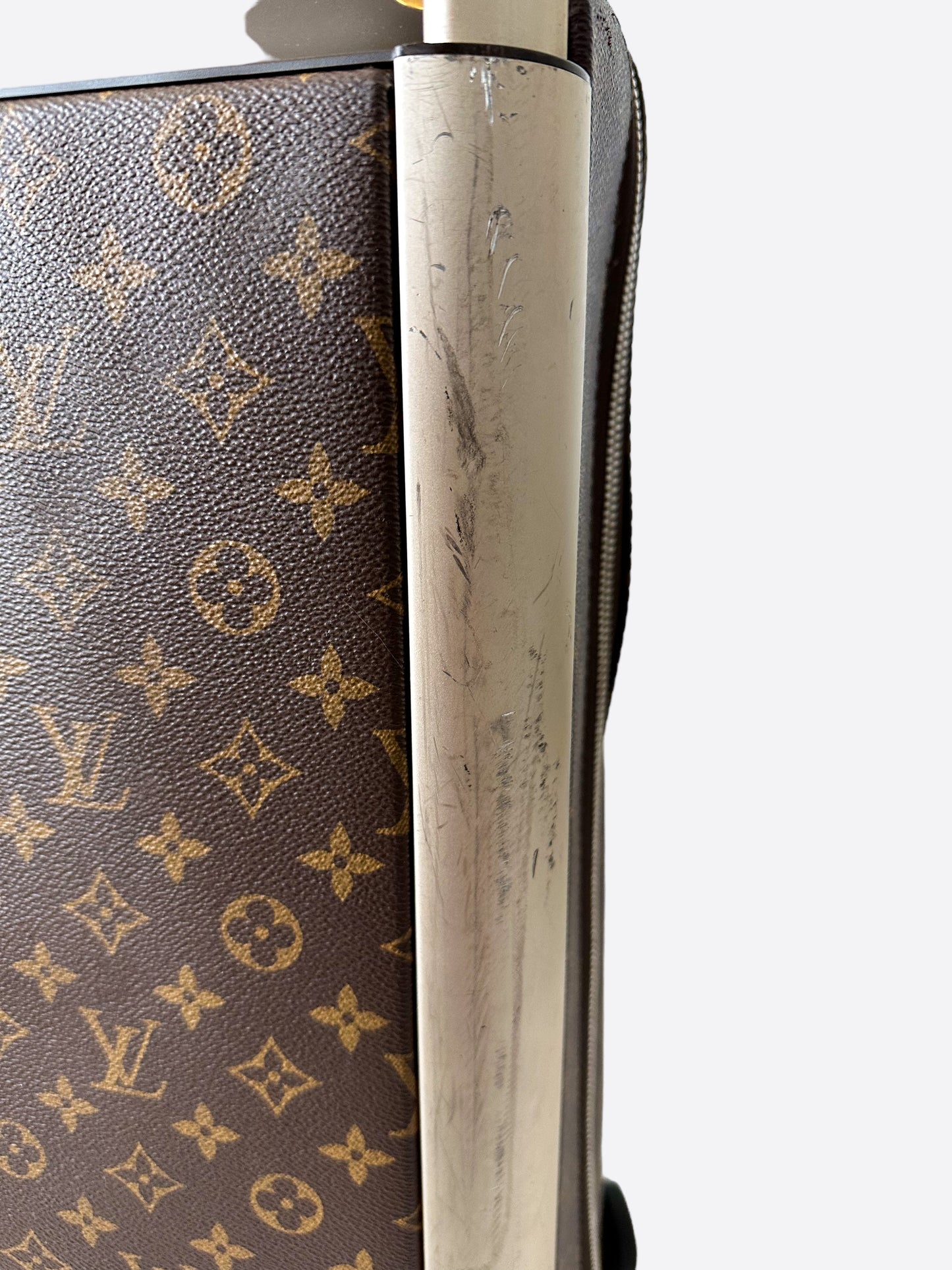 Louis Vuitton Brown & Red Monogram Horizon 55