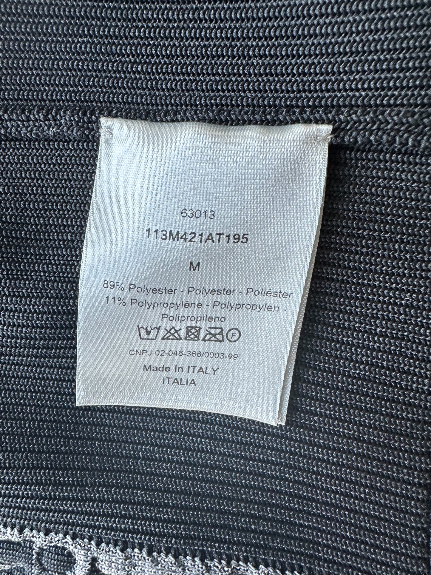 Dior Black & White Oblique Zip Up Jacket