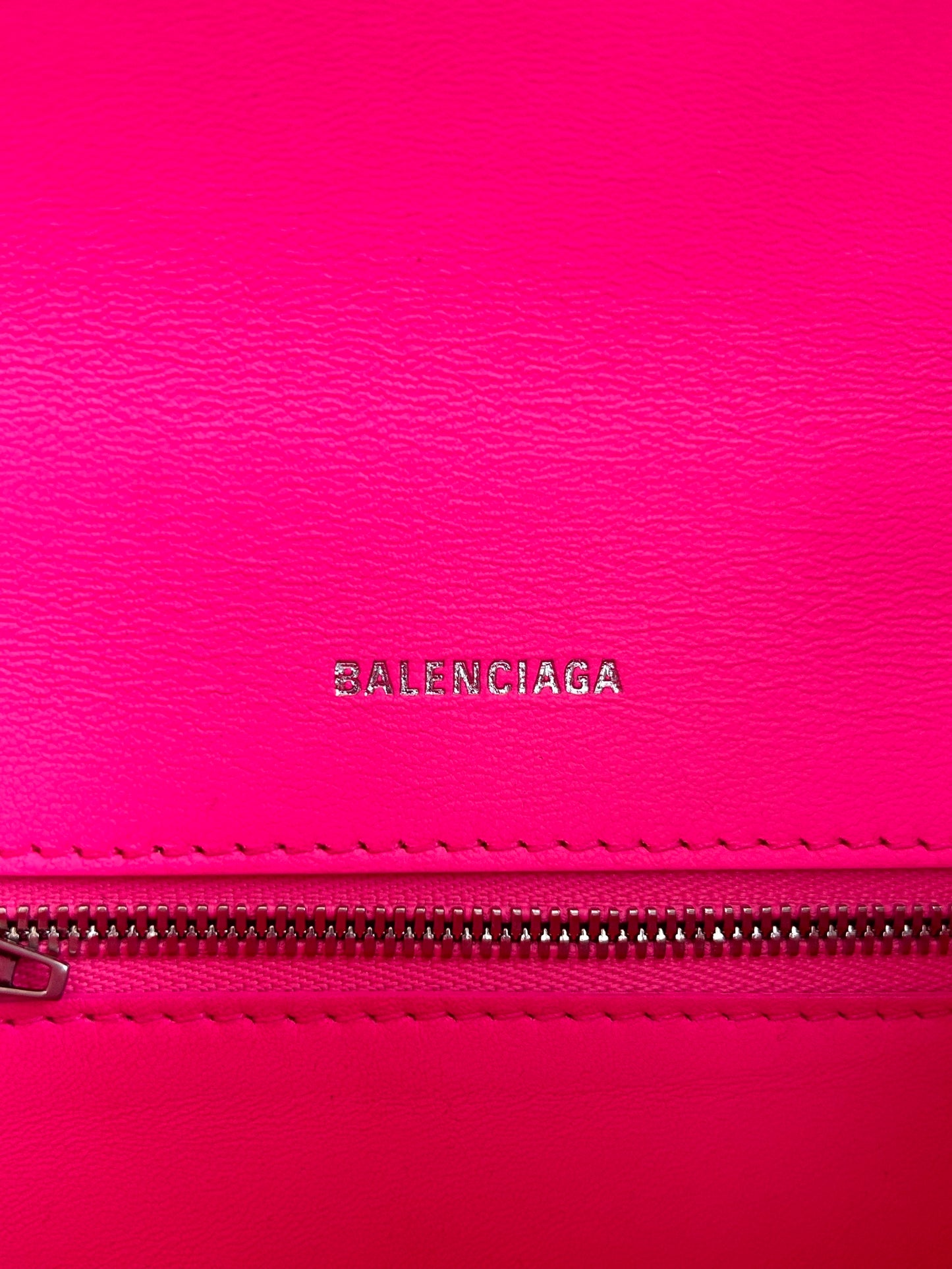 Balenciaga Pink Hourglass Small Handle Bag
