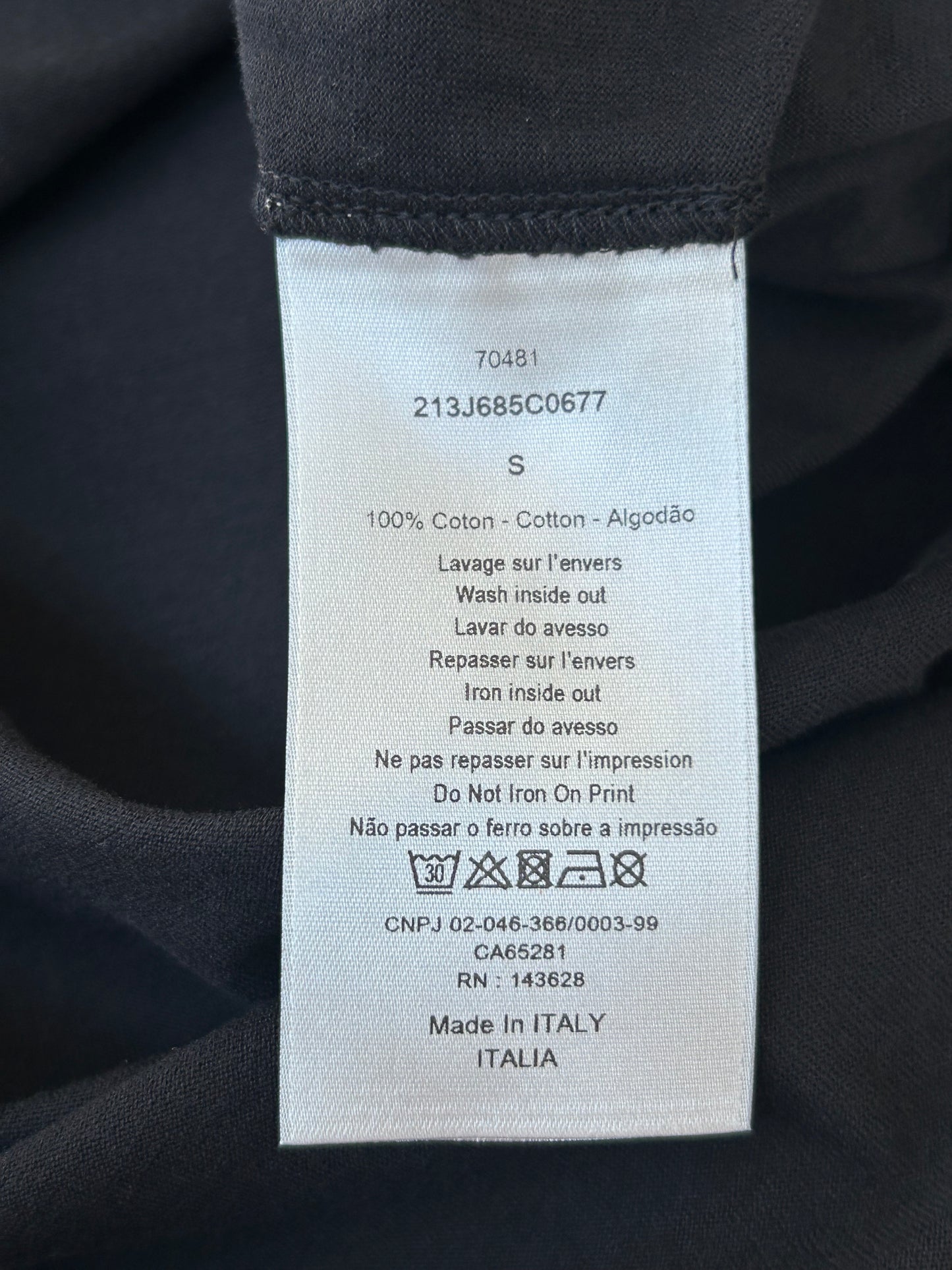 Dior Cactus Jack Black & Green Logo T-Shirt