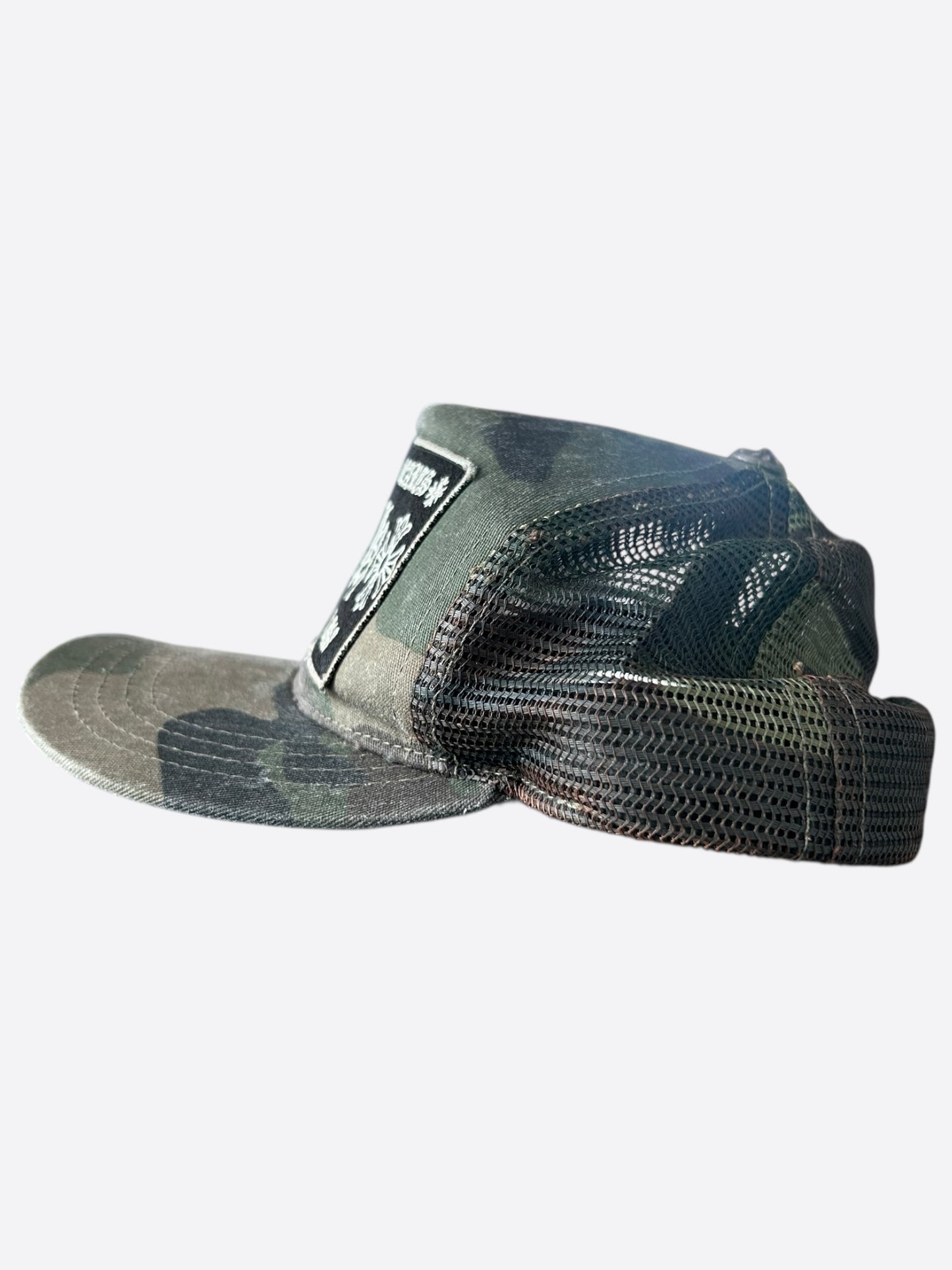 Chrome Hearts Green Camouflage Trucker Hat