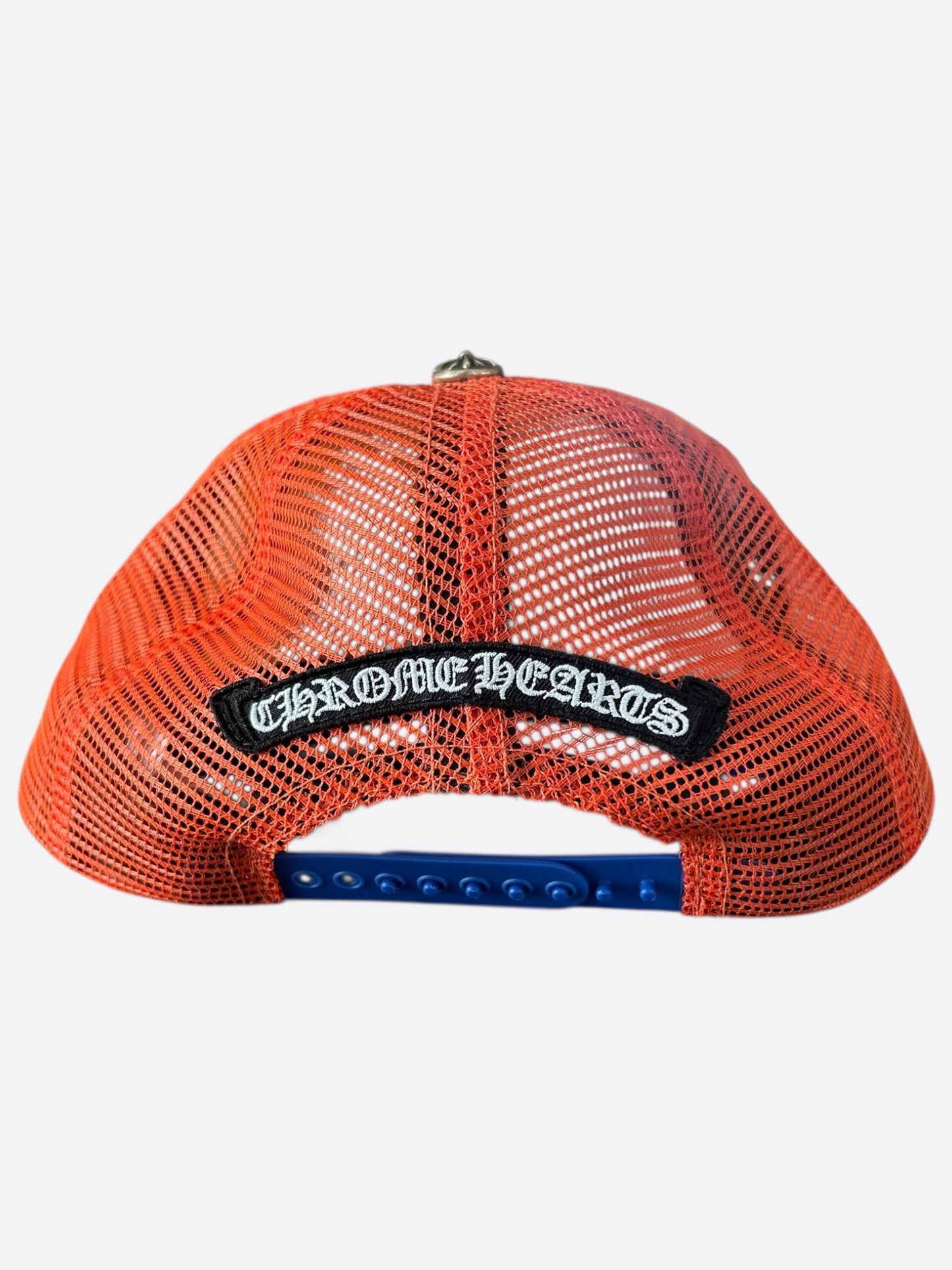 Chrome Hearts Matty Boy Orange & Blue NY Trucker Hat