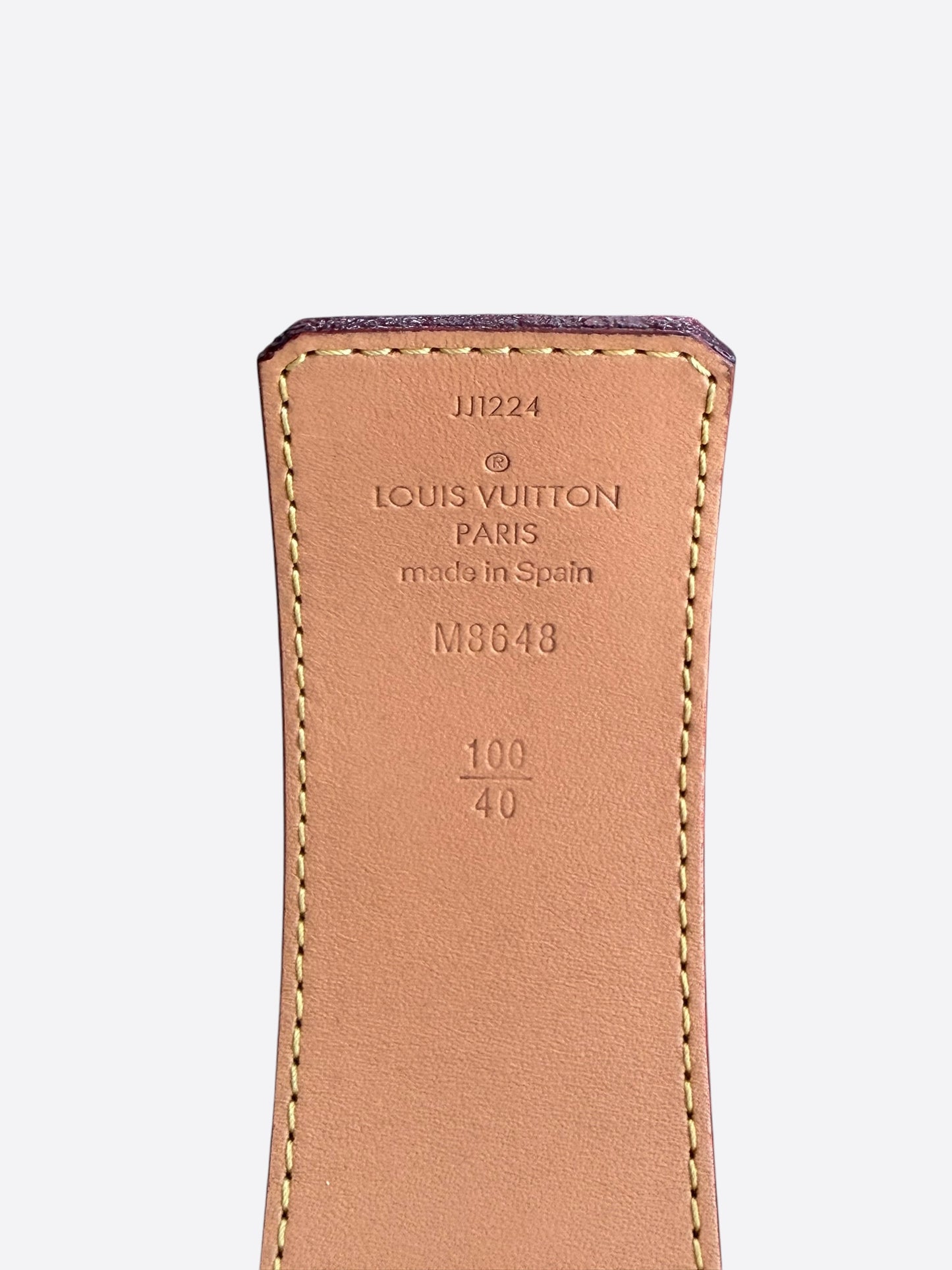Louis Vuitton White, Blue & Orange Damier Belt