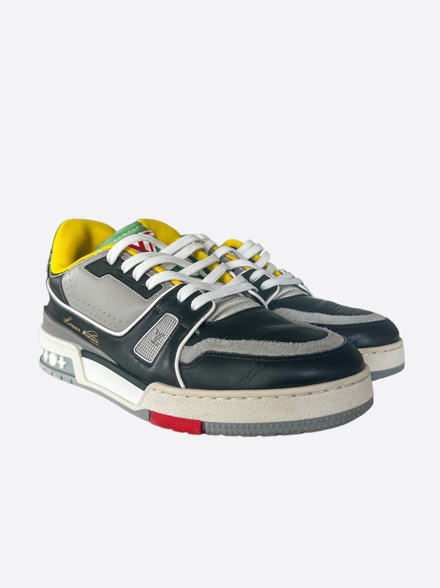 Louis Vuitton Black & Grey Upcycle Trainers