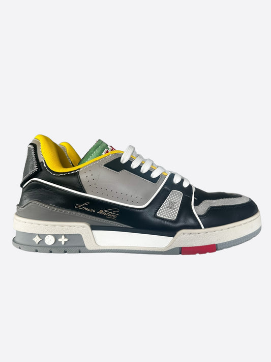 Louis Vuitton Black & Grey Upcycle Trainers
