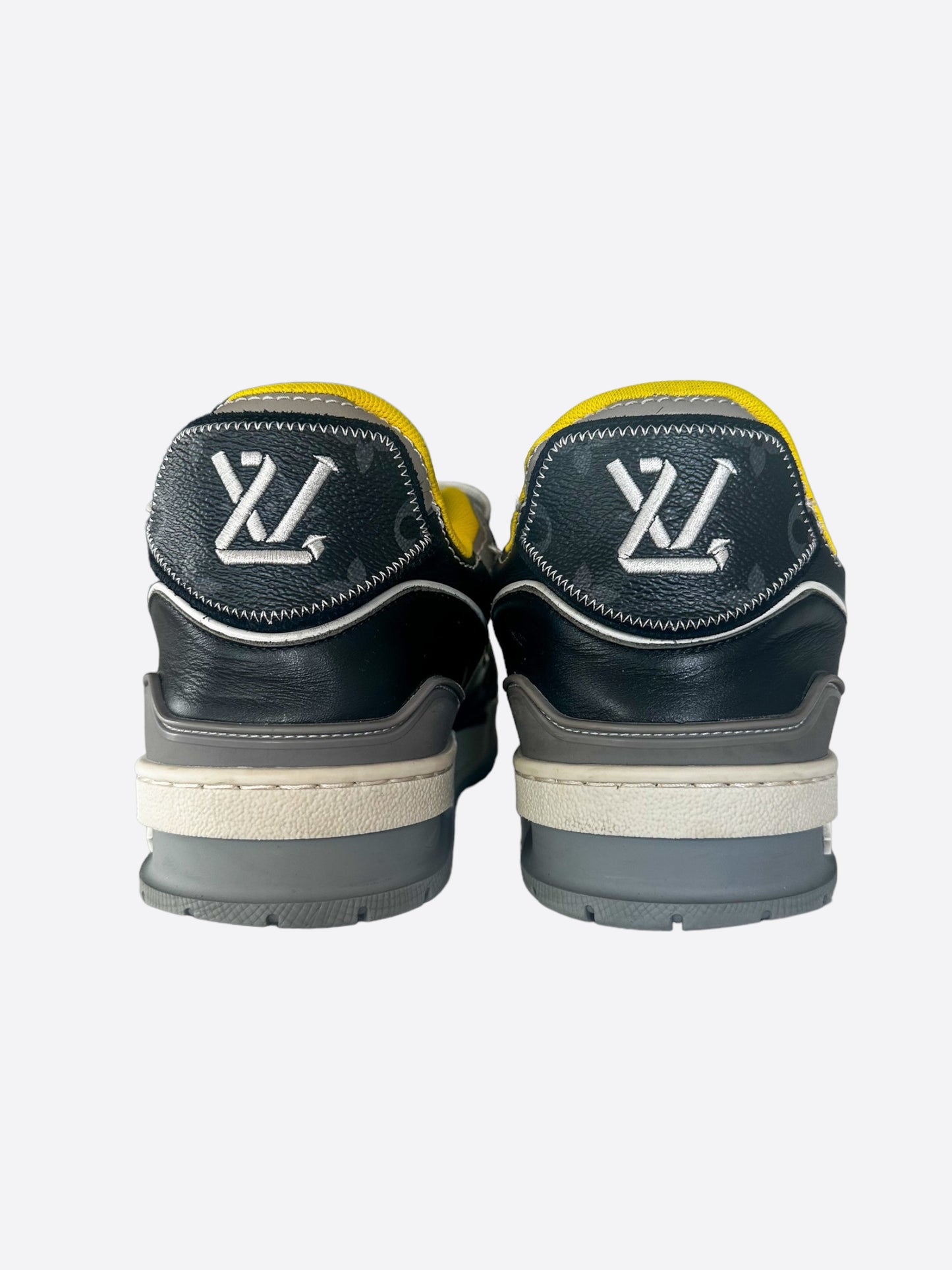 Louis Vuitton Black & Grey Upcycle Trainers