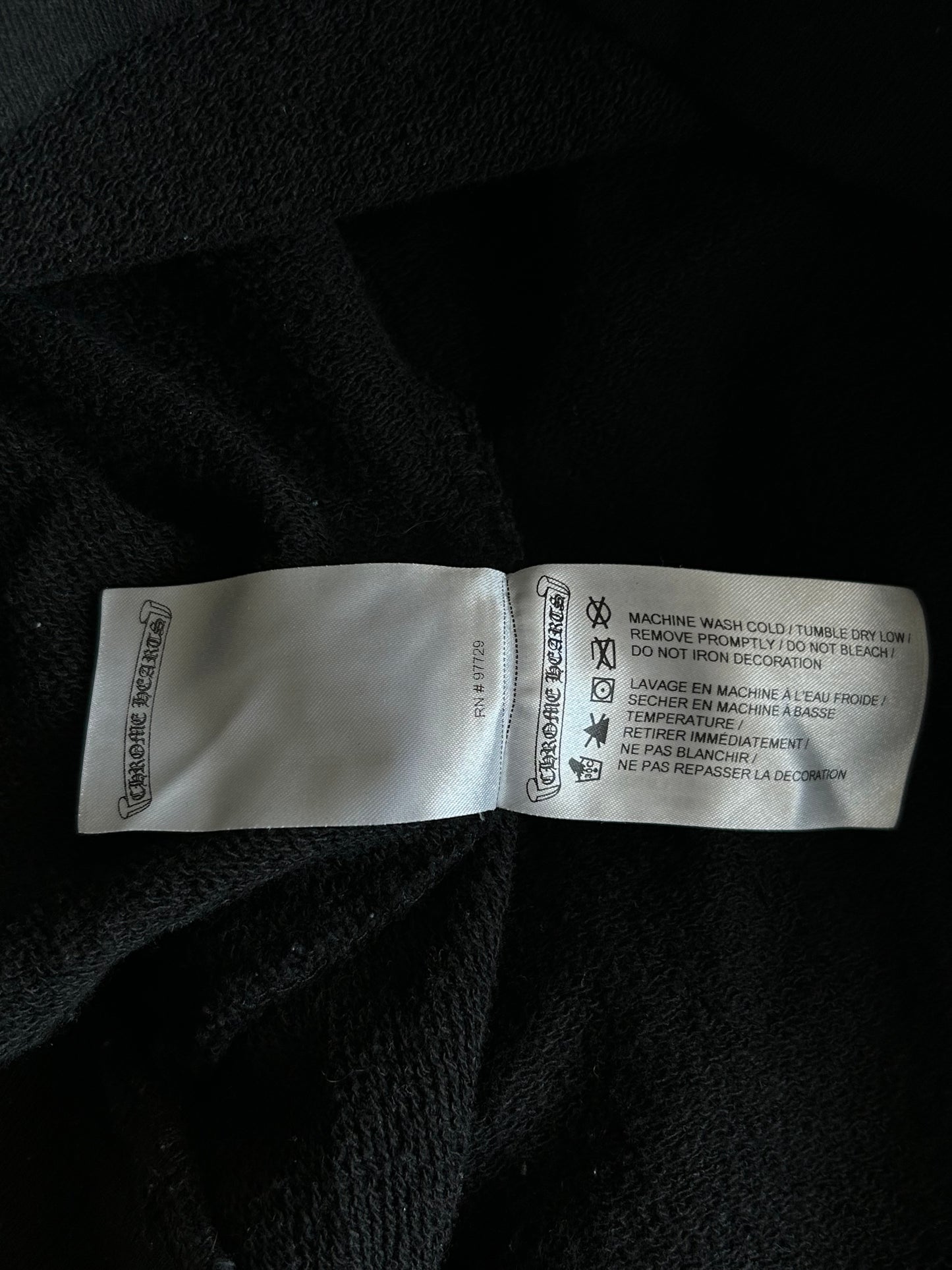 Chrome Hearts Black Matty Boy Stay Fast Hoodie