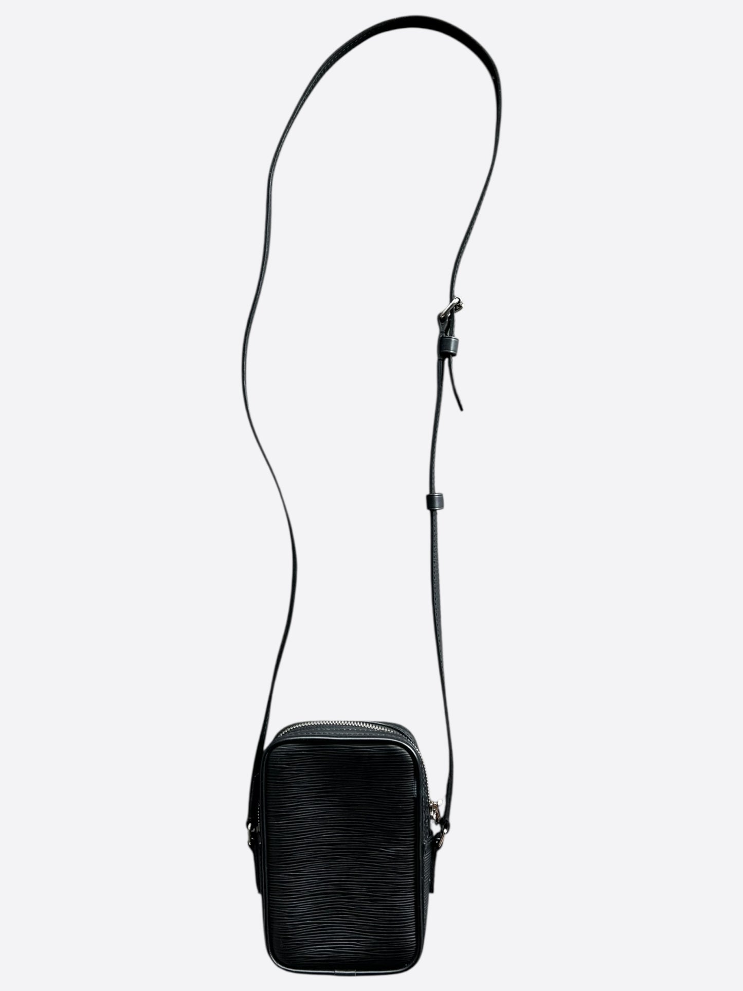 Louis Vuitton Black & Yellow Logo EPI Danube PPM