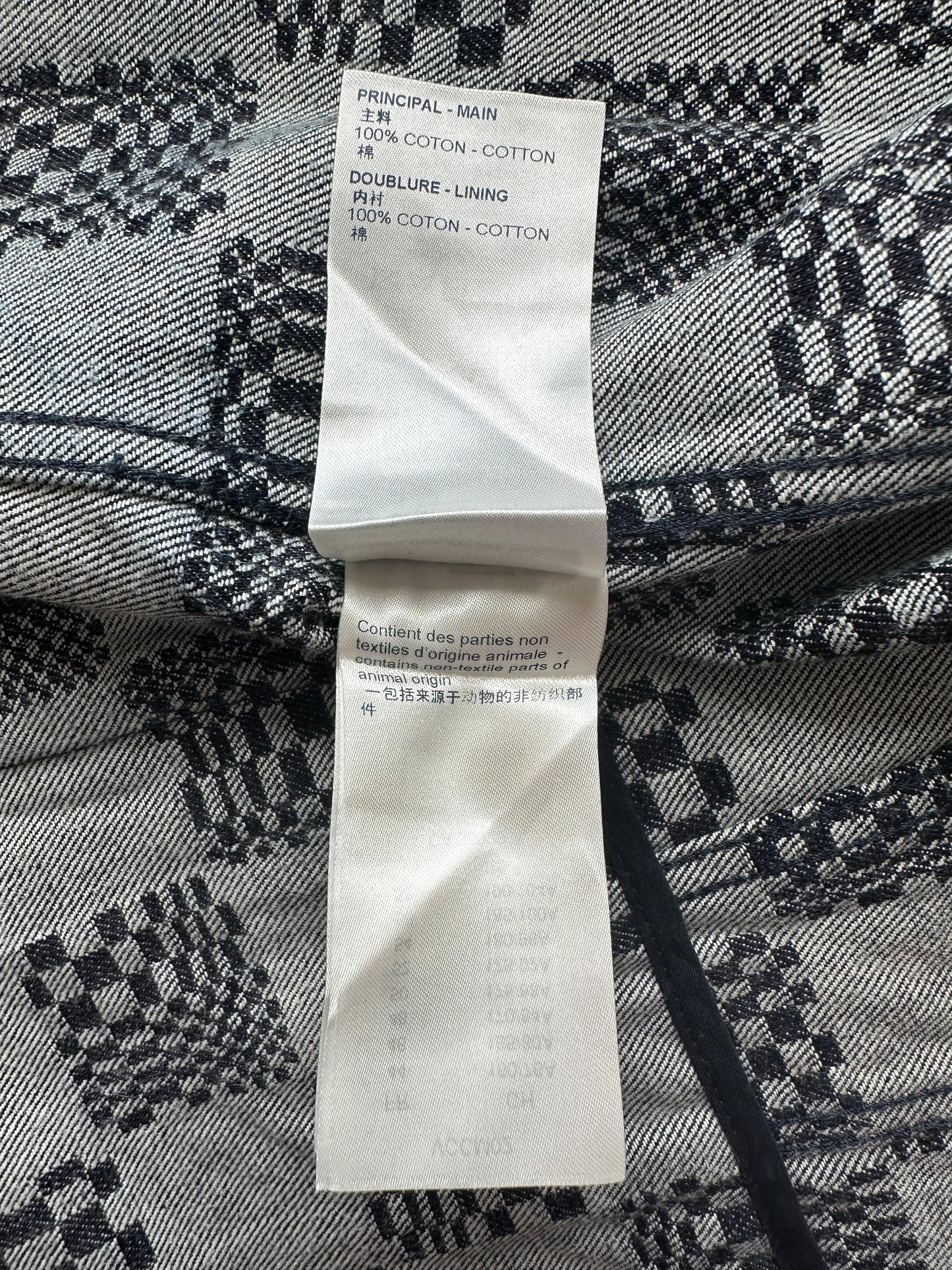 Louis Vuitton Distorted Damier Denim Jacket