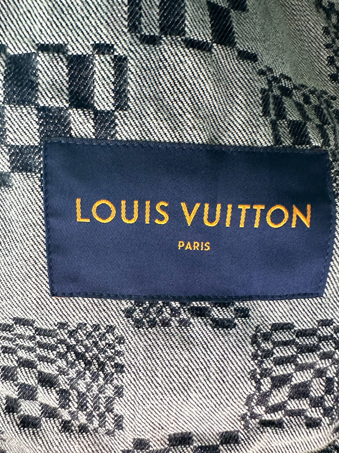 Louis Vuitton Distorted Damier Denim Jacket