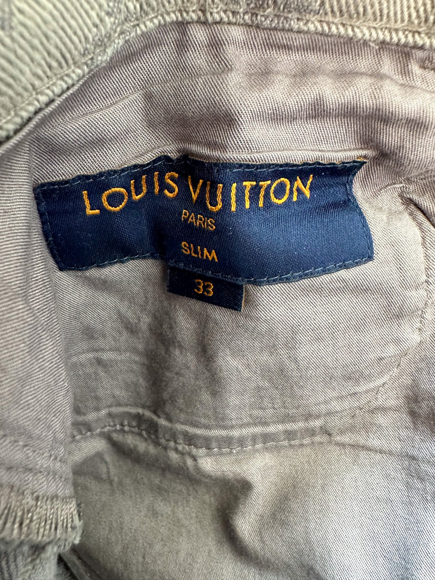 Louis Vuitton Grey Monogram Slim Jeans