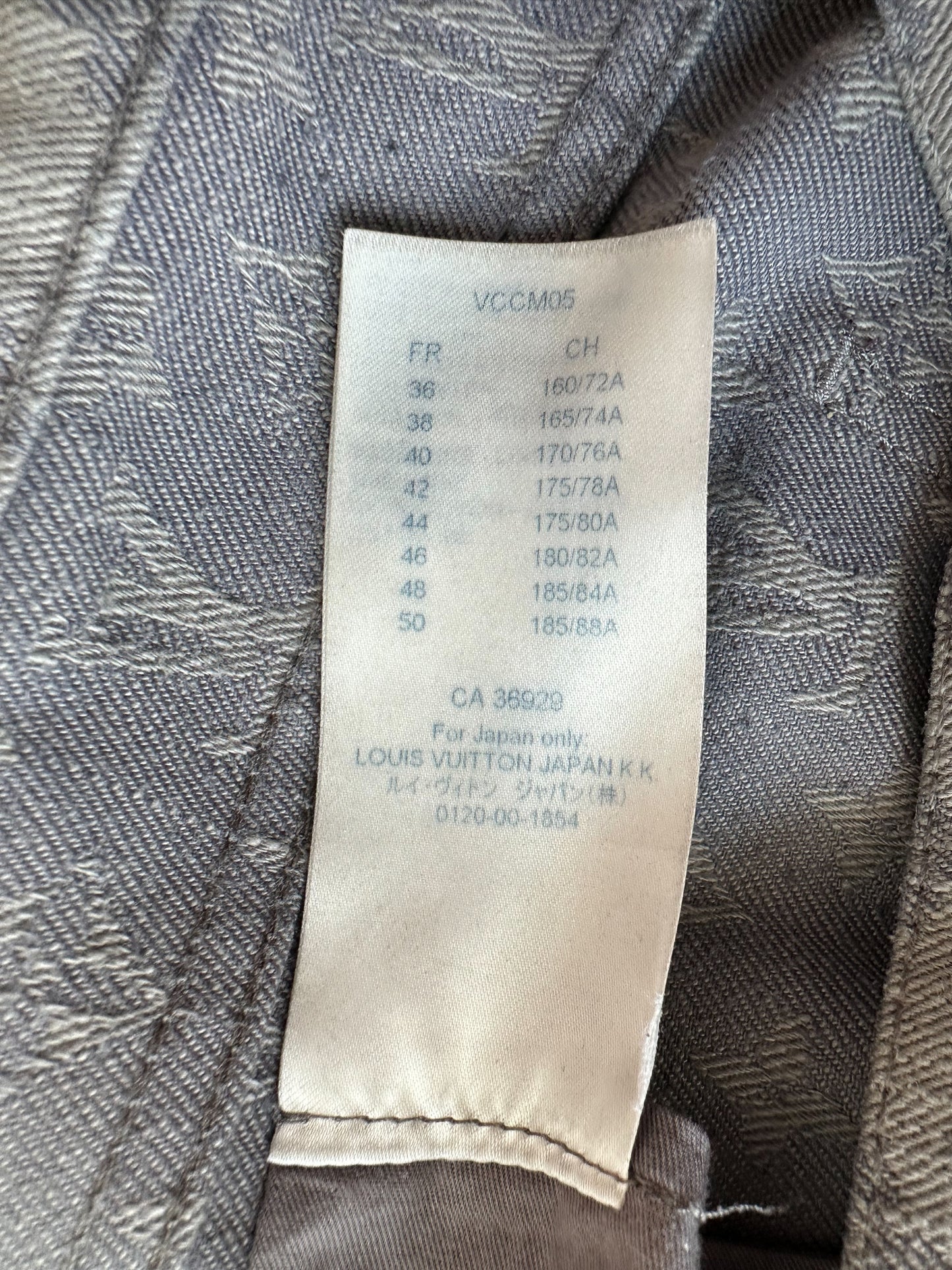 Louis Vuitton Grey Monogram Slim Jeans