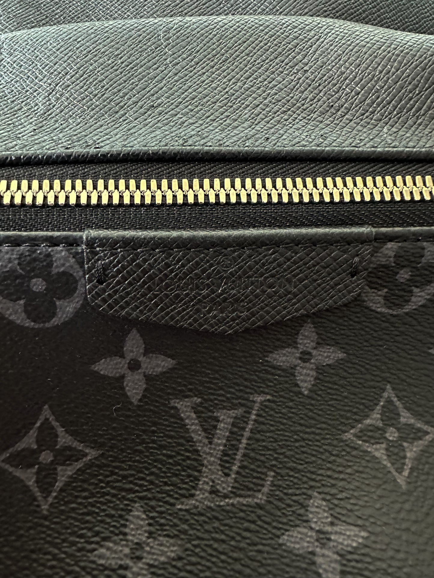Louis Vuitton Black Leather Monogram Discovery Backpack