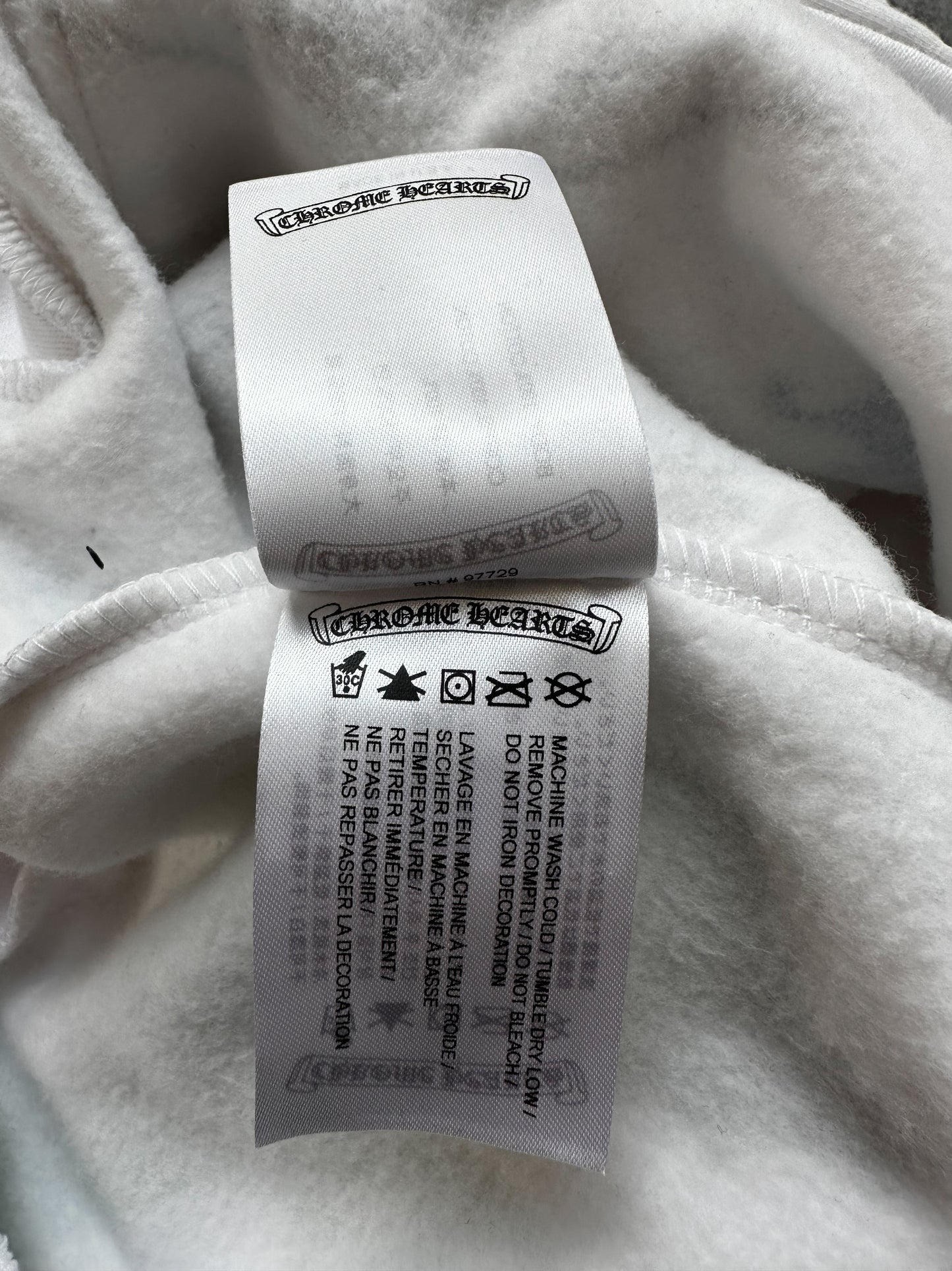 Chrome Hearts White Multicolor Stencil Hoodie
