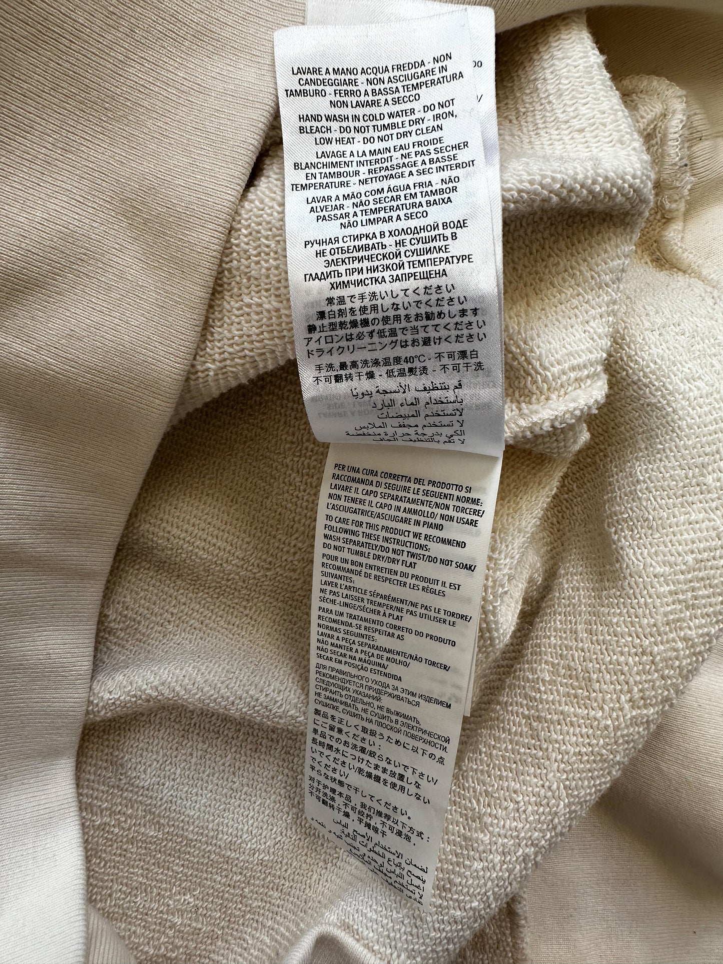 Gucci Cream Strawberry Logo Hoodie