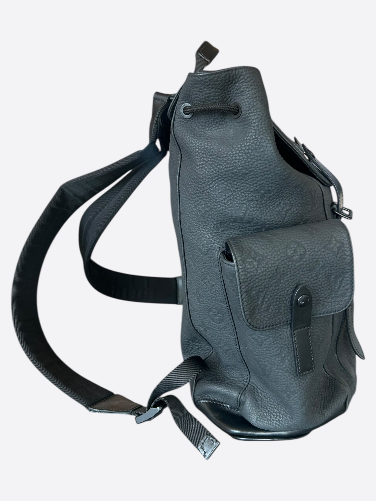Louis Vuitton Black Taurillon Monogram Christopher Backpack