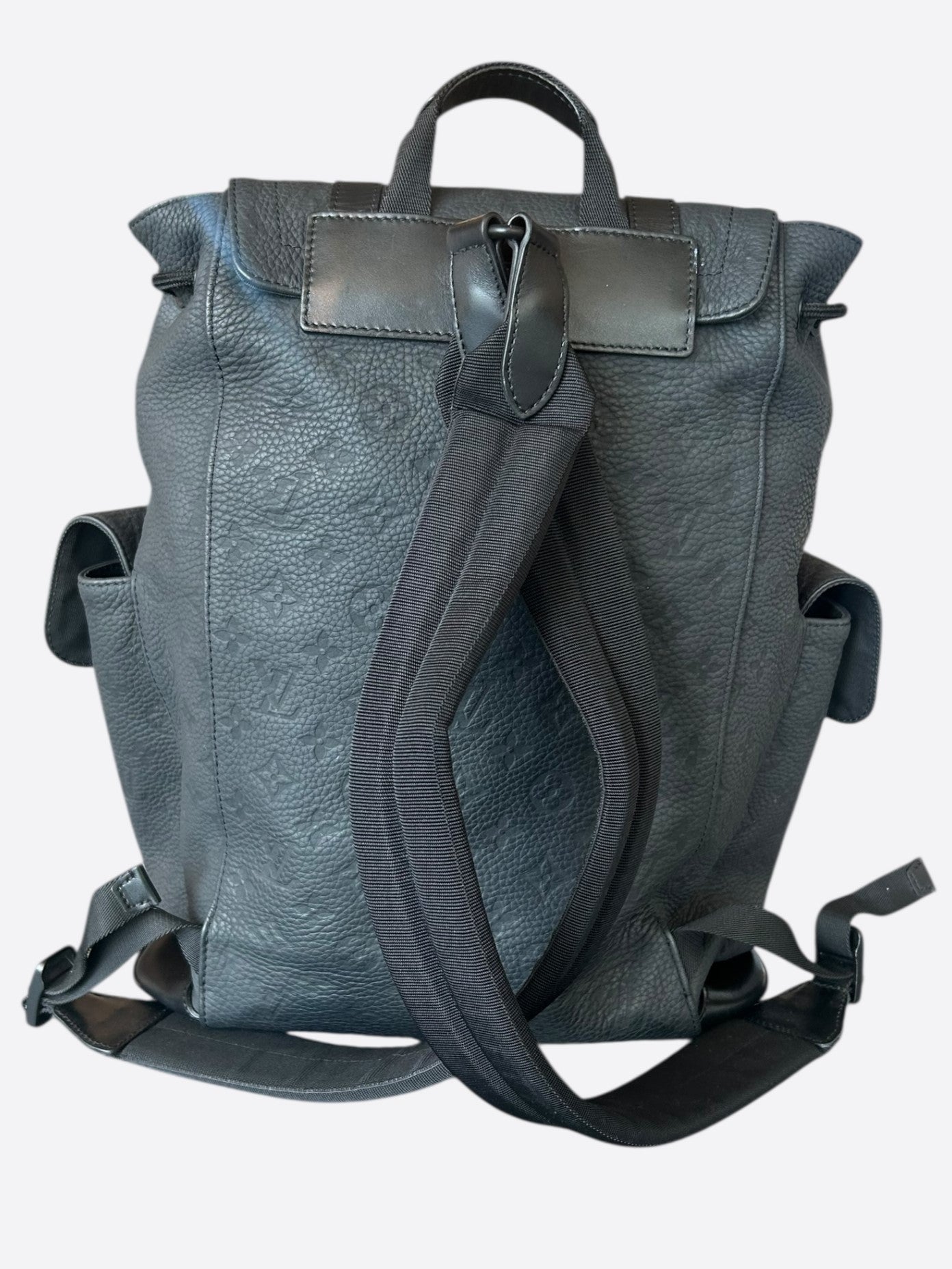 Louis Vuitton Black Taurillon Monogram Christopher Backpack