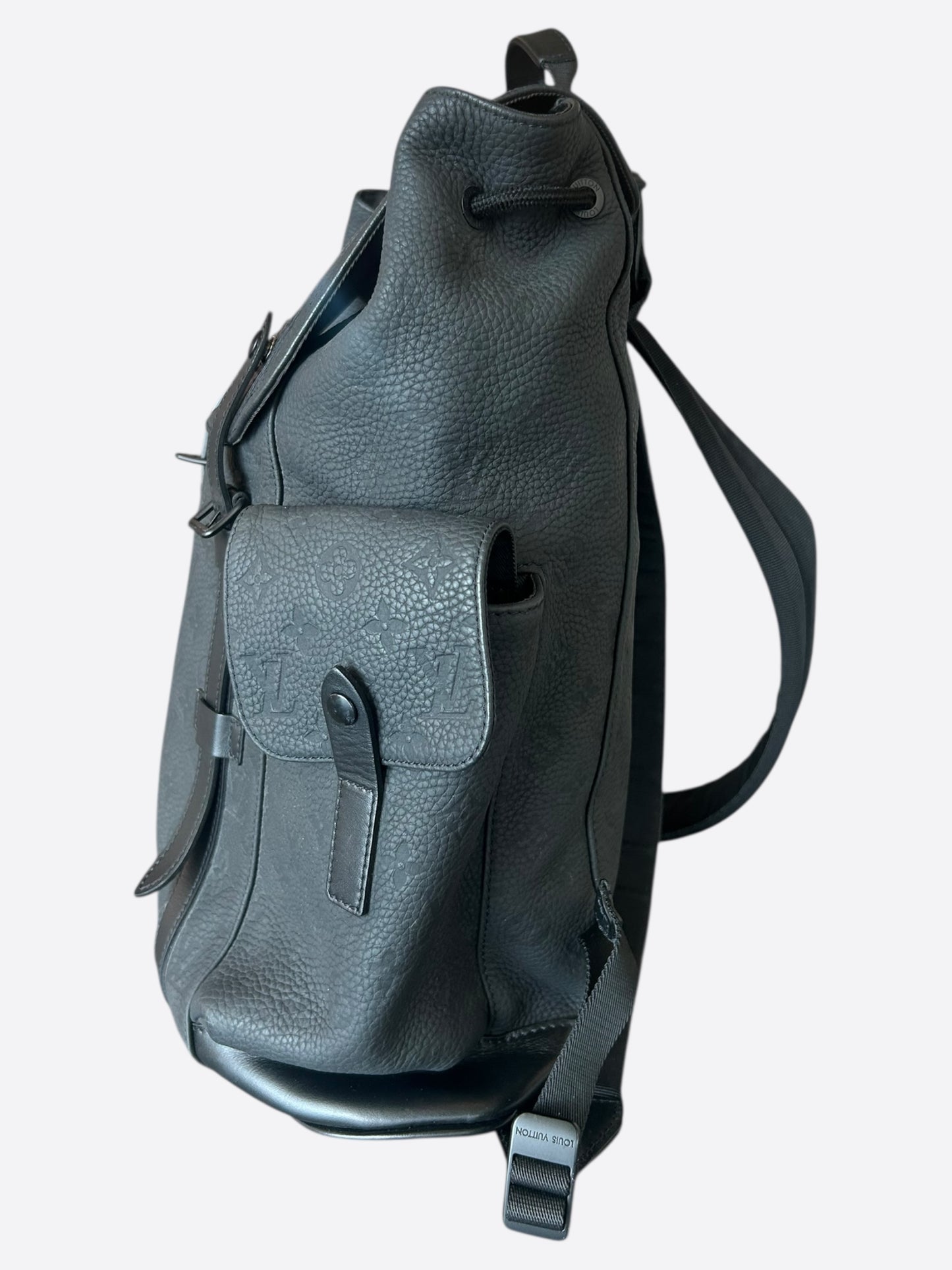 Louis Vuitton Black Taurillon Monogram Christopher Backpack